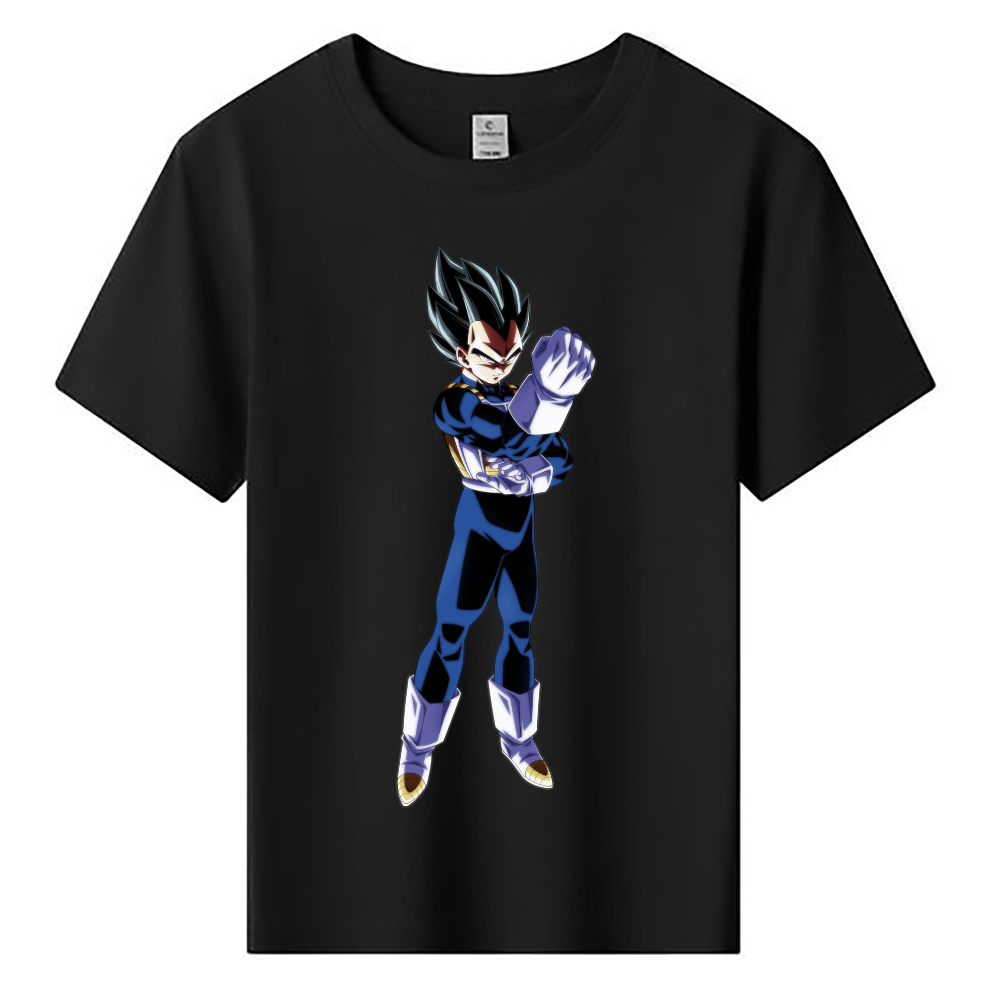 （画像用） ドラゴンボール ベジータ四世（Bejīta Yonsei）DRAGON BALL Vegeta IV 綿100％キッズTシャツ（フロントプリント）