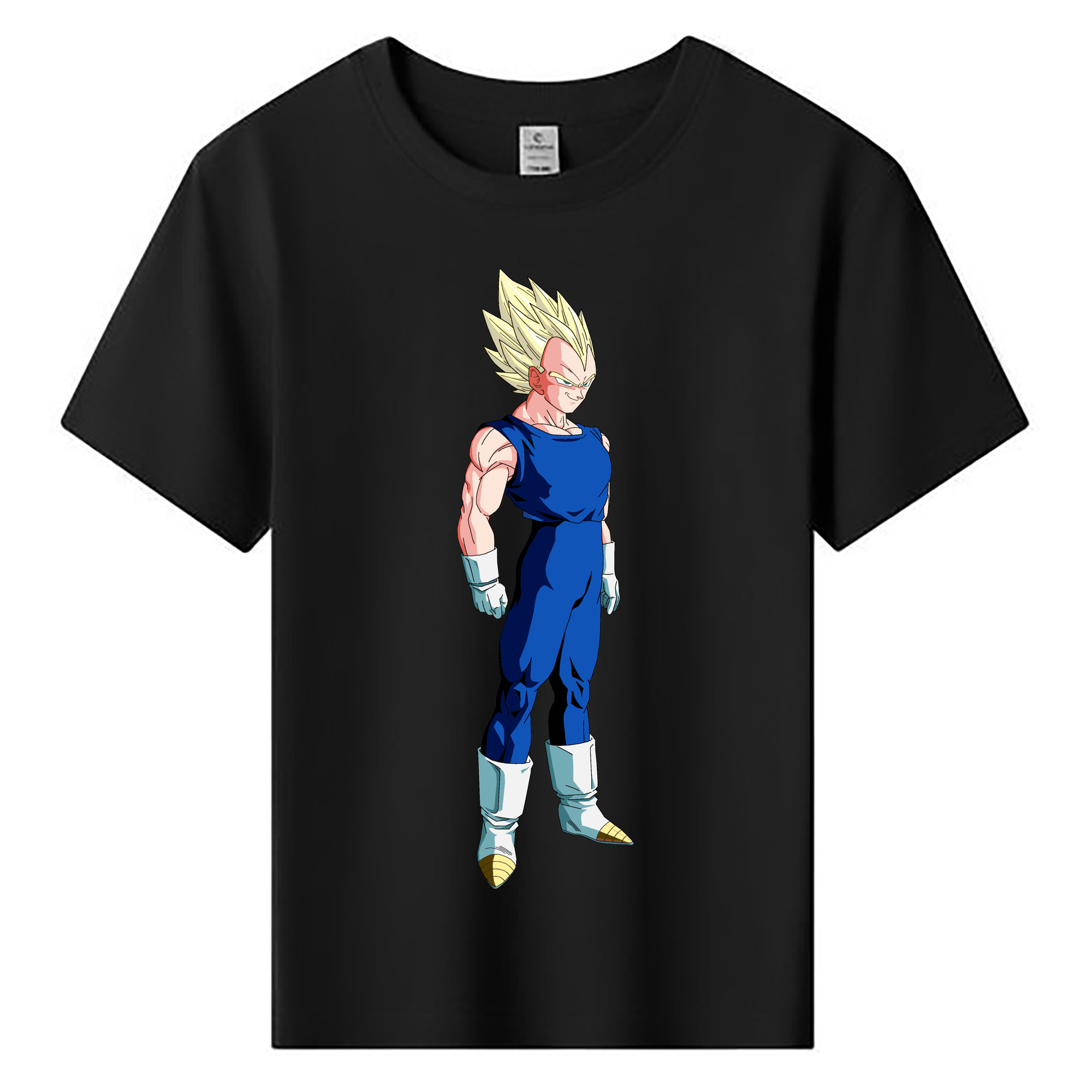 （画像用） ドラゴンボール ベジータ四世（Bejīta Yonsei）DRAGON BALL Vegeta IV 綿100％キッズTシャツ（フロントプリント）