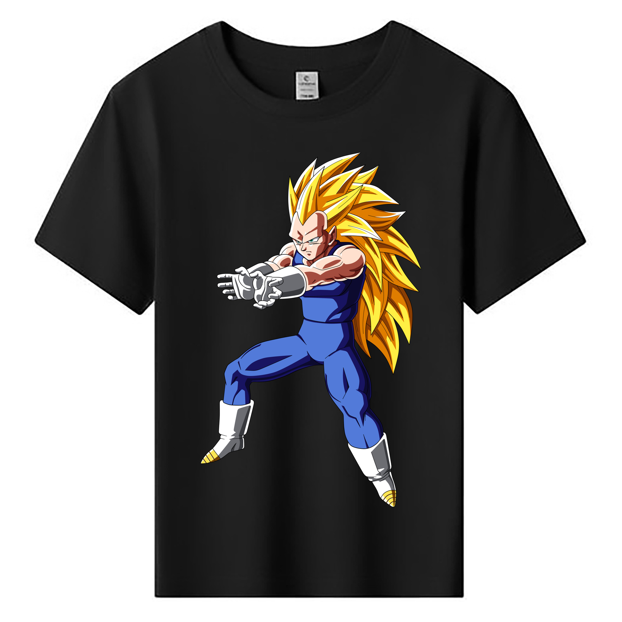 （画像用） ドラゴンボール ベジータ四世（Bejīta Yonsei）DRAGON BALL Vegeta IV 綿100％キッズTシャツ（フロントプリント）