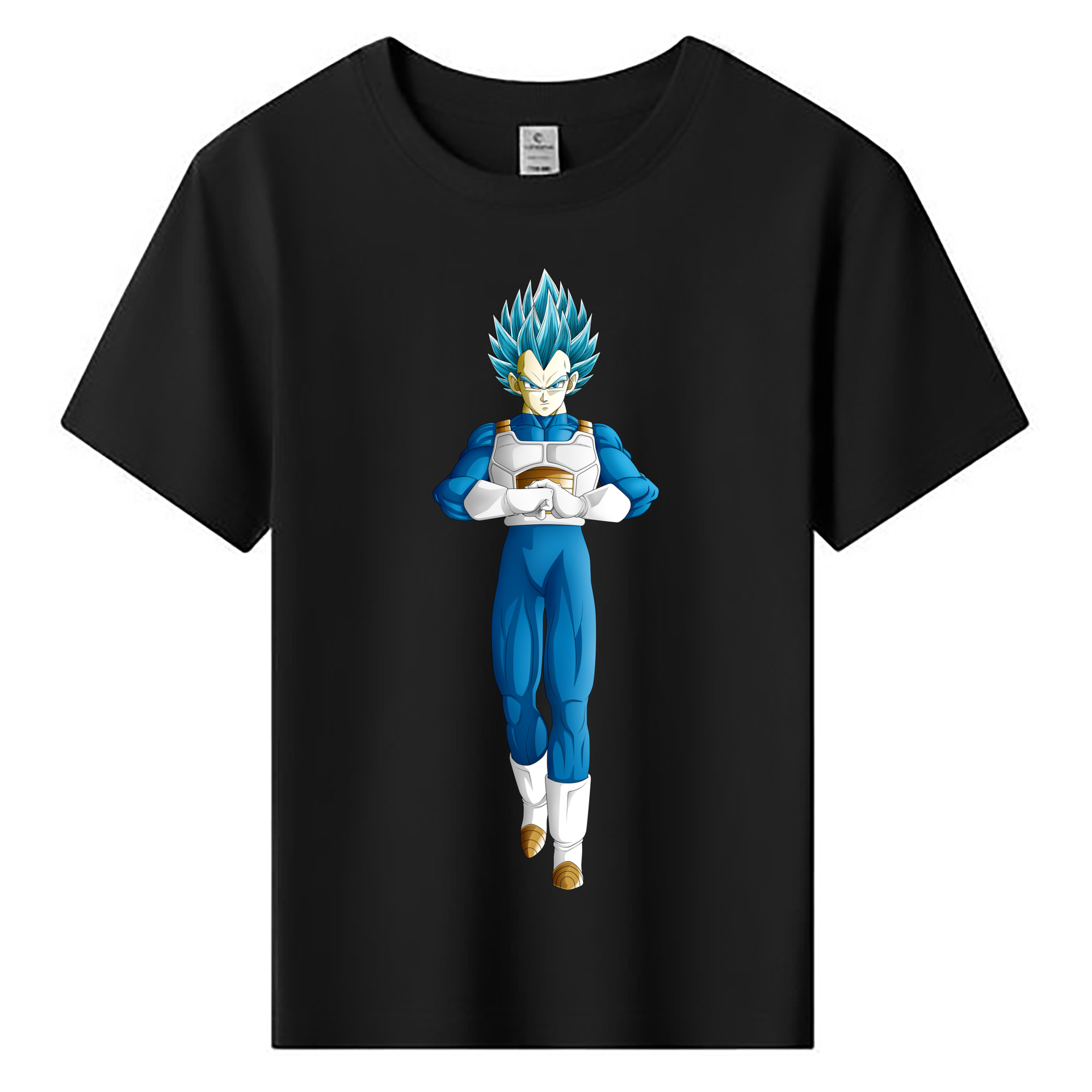 （画像用） ドラゴンボール ベジータ四世（Bejīta Yonsei）DRAGON BALL Vegeta IV 綿100％キッズTシャツ（フロントプリント）