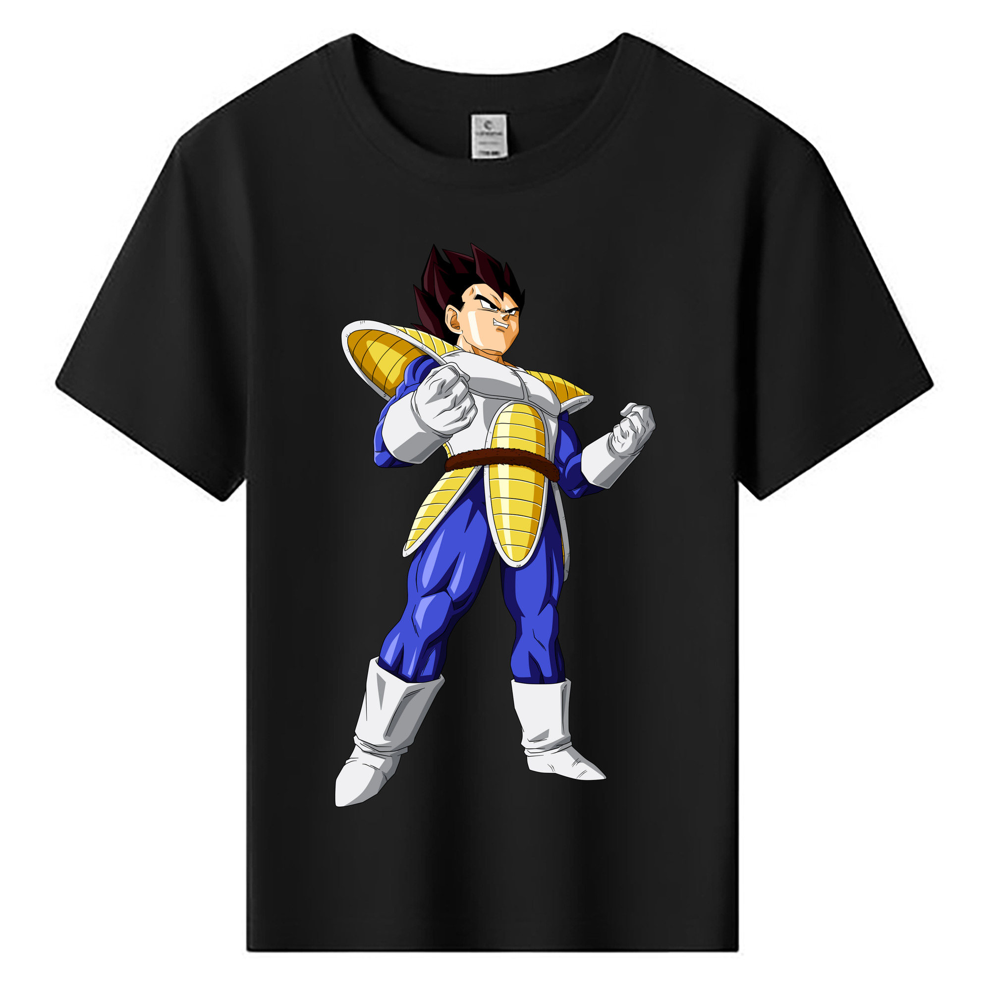 （画像用） ドラゴンボール ベジータ四世（Bejīta Yonsei）DRAGON BALL Vegeta IV 綿100％キッズTシャツ（フロントプリント）