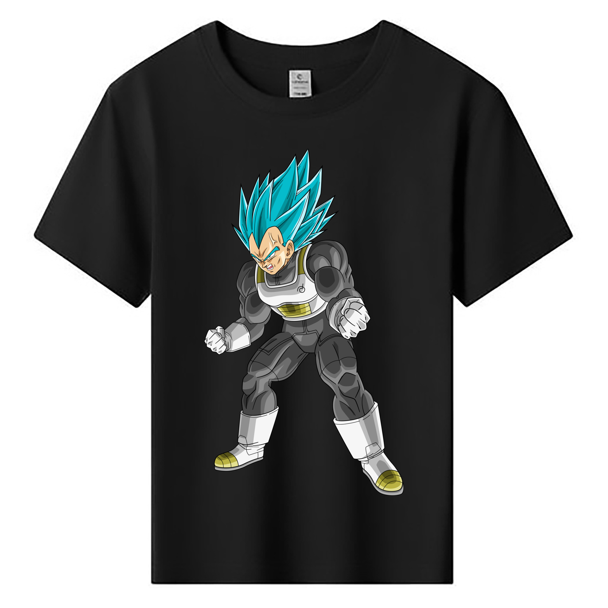 （画像用） ドラゴンボール ベジータ四世（Bejīta Yonsei）DRAGON BALL Vegeta IV 綿100％キッズTシャツ（フロントプリント）