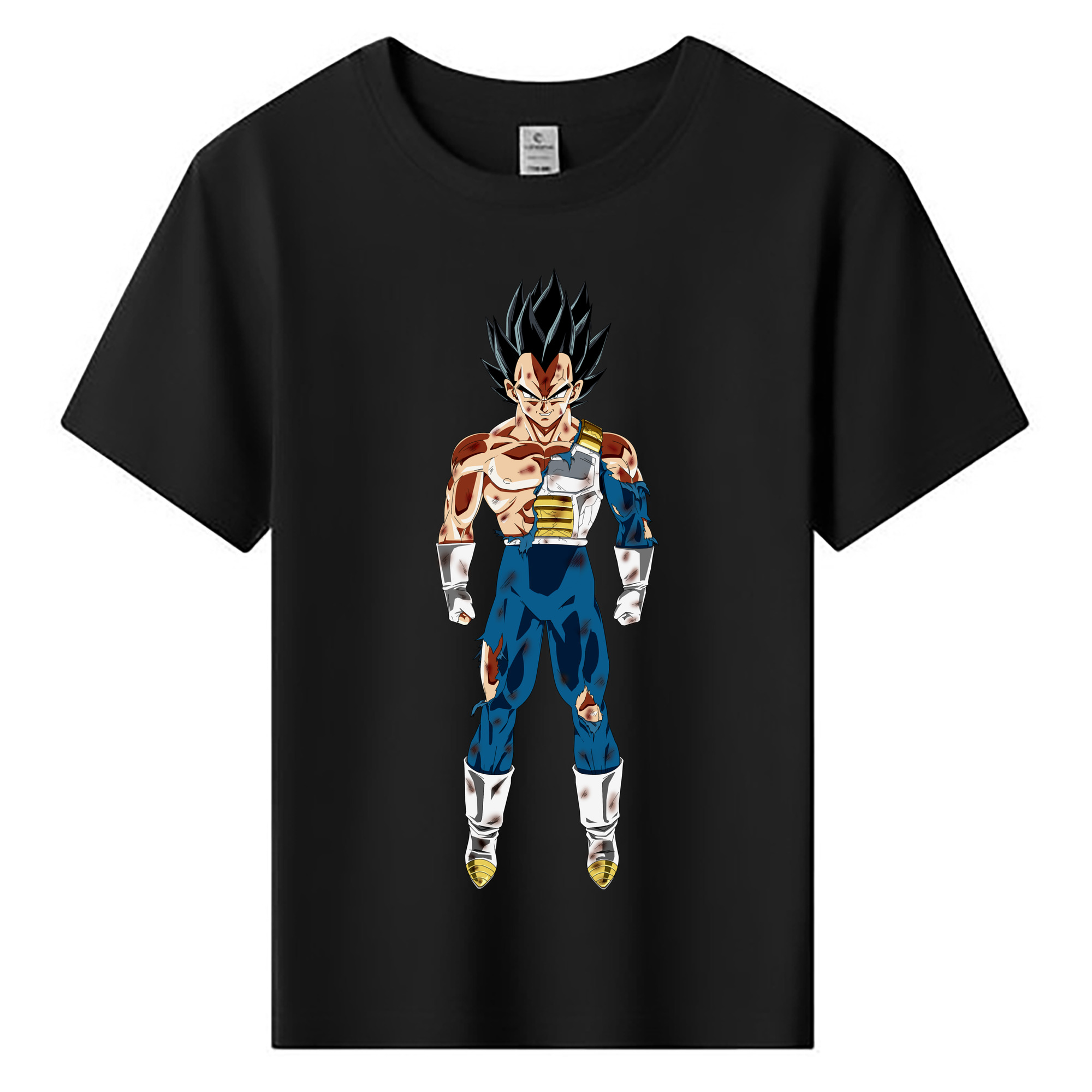 （画像用） ドラゴンボール ベジータ四世（Bejīta Yonsei）DRAGON BALL Vegeta IV 綿100％キッズTシャツ（フロントプリント）