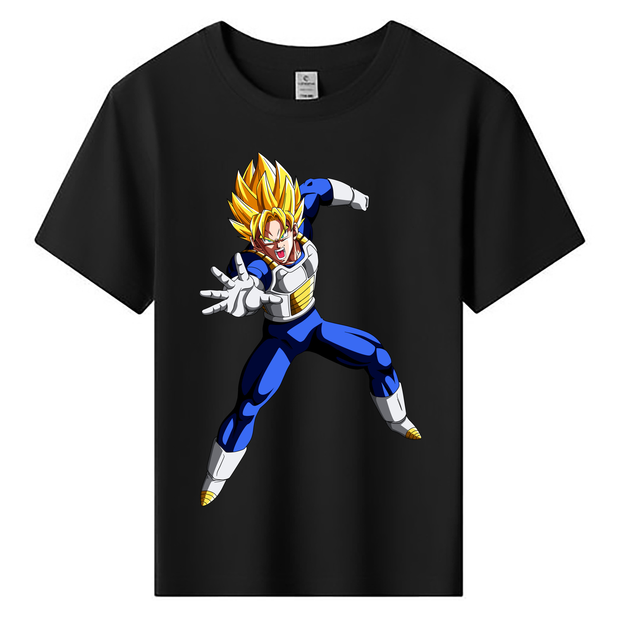 （画像用） ドラゴンボール ベジータ四世（Bejīta Yonsei）DRAGON BALL Vegeta IV 綿100％キッズTシャツ（フロントプリント）