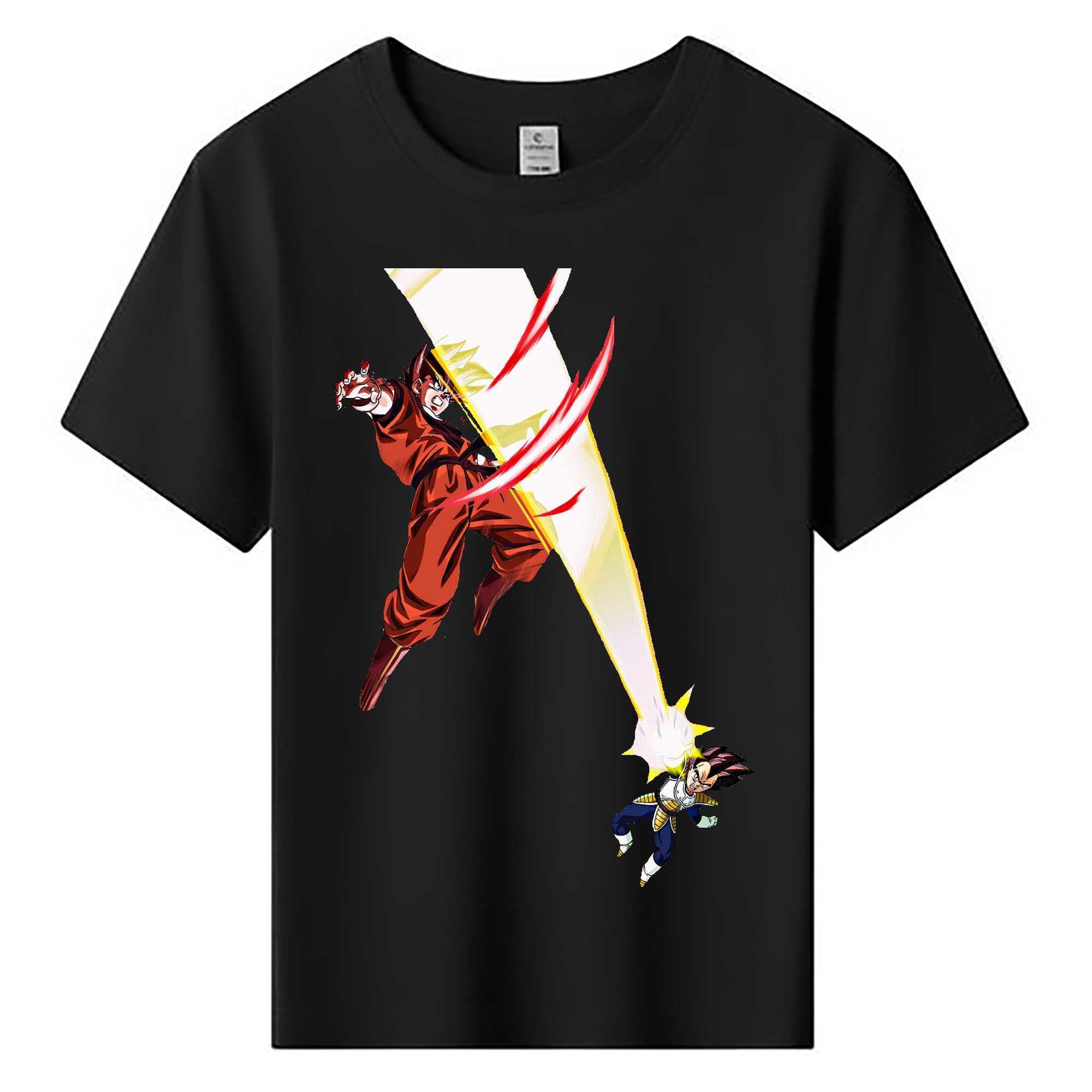 （画像用） ドラゴンボール ベジータ四世（Bejīta Yonsei）DRAGON BALL Vegeta IV 綿100％キッズTシャツ（フロントプリント）
