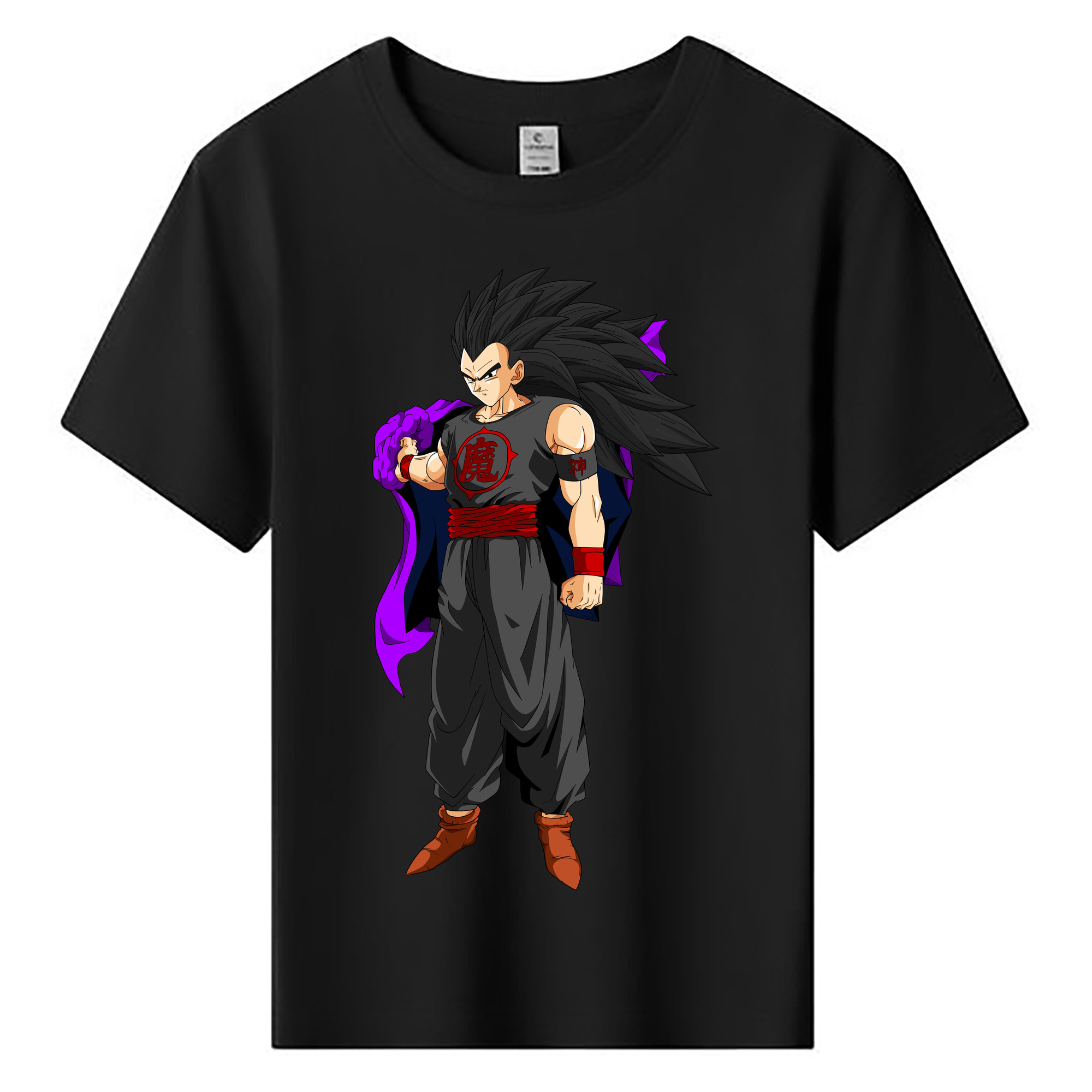 （画像用） ドラゴンボール ベジータ四世（Bejīta Yonsei）DRAGON BALL Vegeta IV 綿100％キッズTシャツ（フロントプリント）