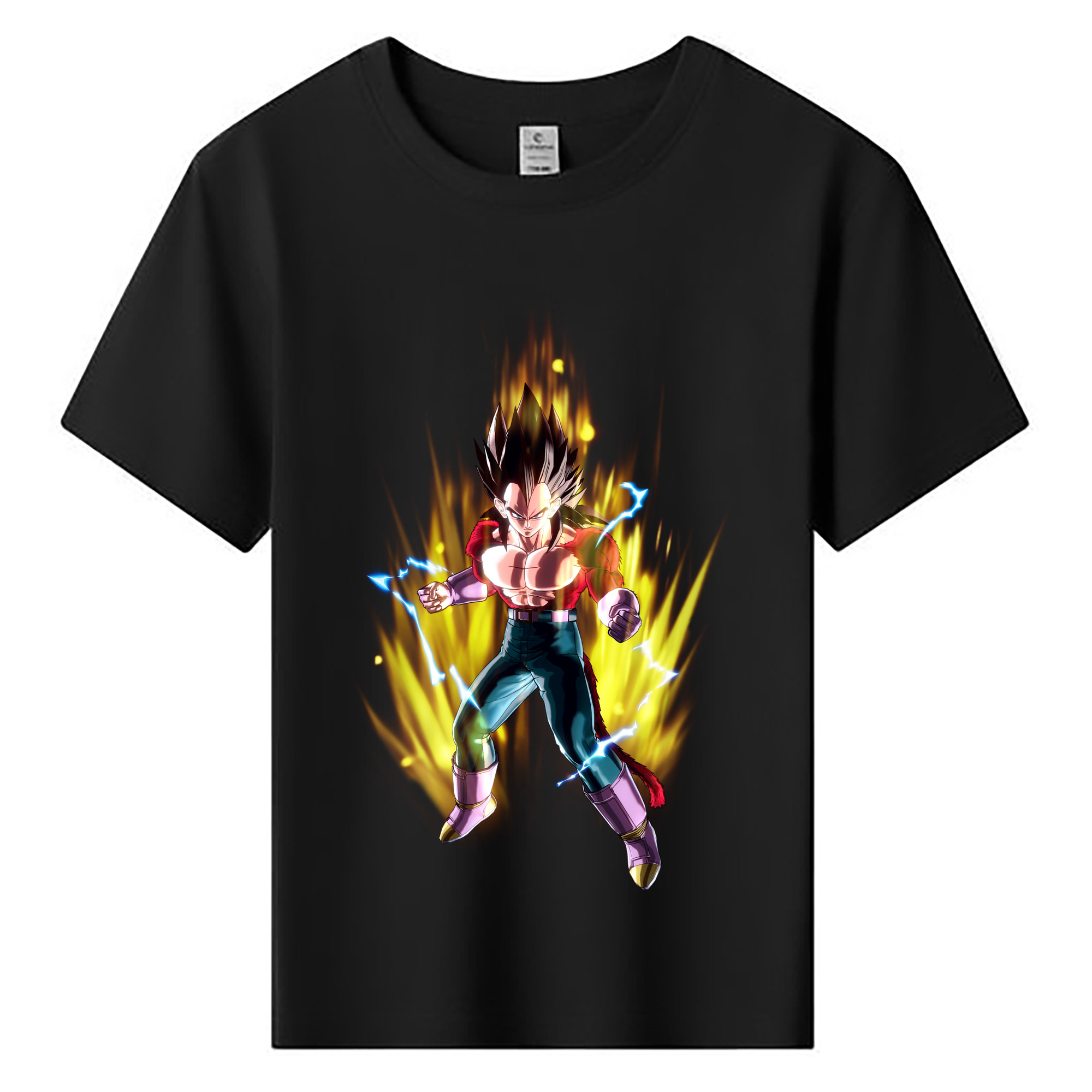 （画像用） ドラゴンボール ベジータ四世（Bejīta Yonsei）DRAGON BALL Vegeta IV 綿100％キッズTシャツ（フロントプリント）