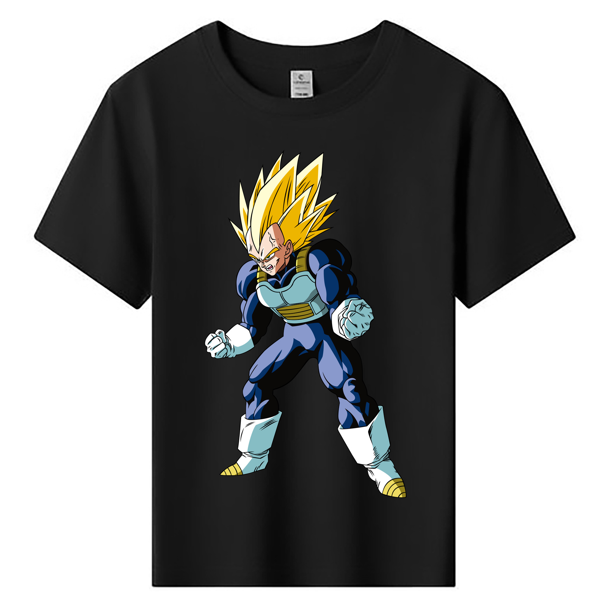 （画像用） ドラゴンボール ベジータ四世（Bejīta Yonsei）DRAGON BALL Vegeta IV 綿100％キッズTシャツ（フロントプリント）