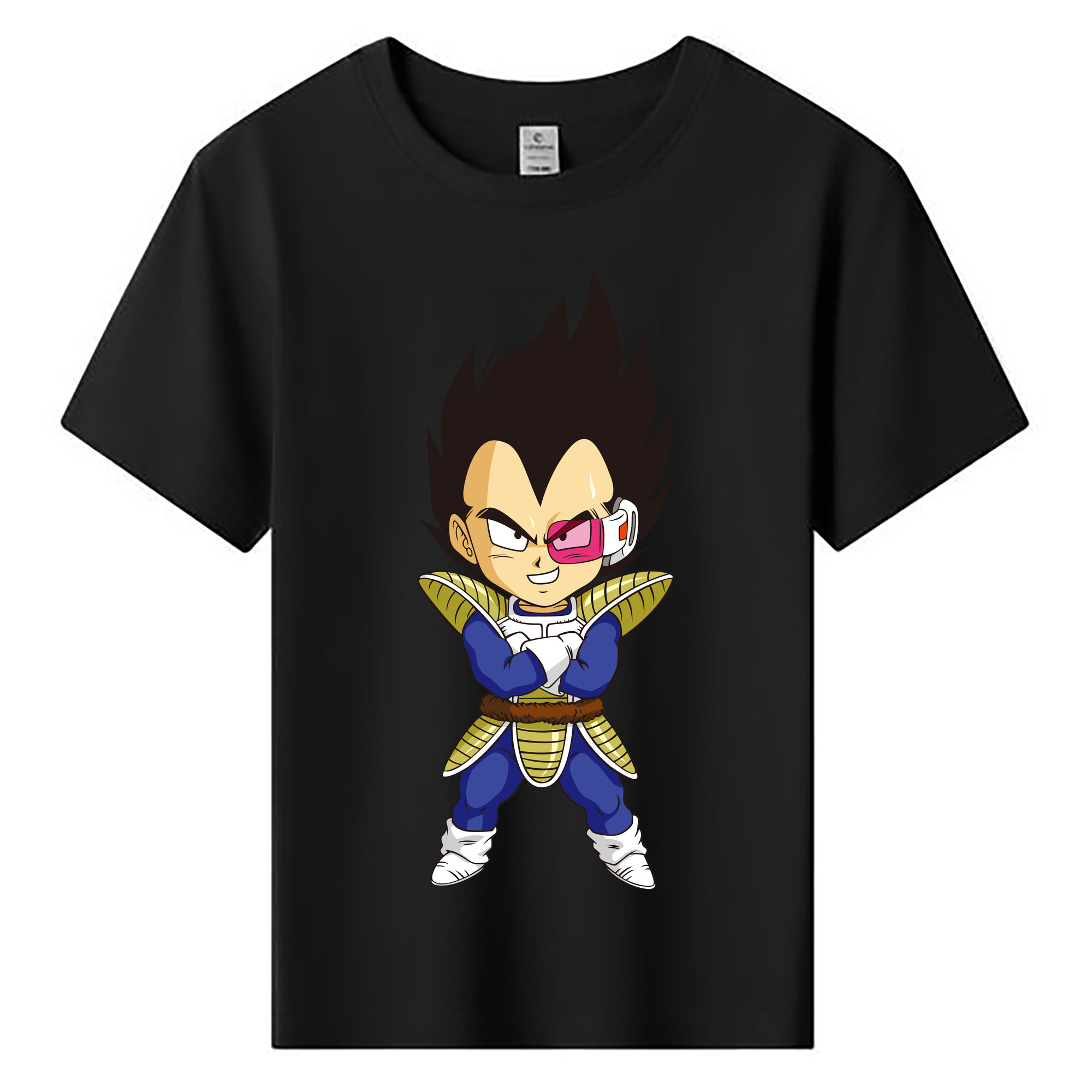 （画像用） ドラゴンボール ベジータ四世（Bejīta Yonsei）DRAGON BALL Vegeta IV 綿100％キッズTシャツ（フロントプリント）