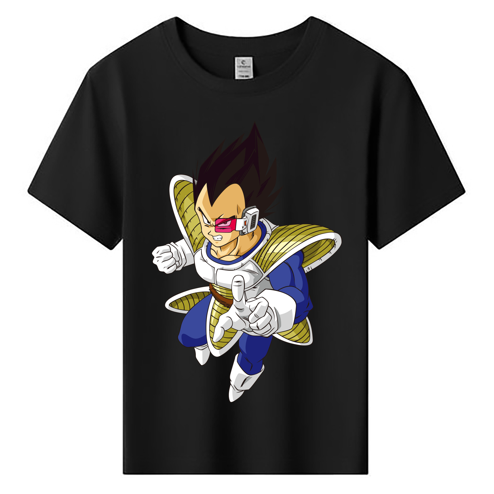 （画像用） ドラゴンボール ベジータ四世（Bejīta Yonsei）DRAGON BALL Vegeta IV 綿100％キッズTシャツ（フロントプリント）