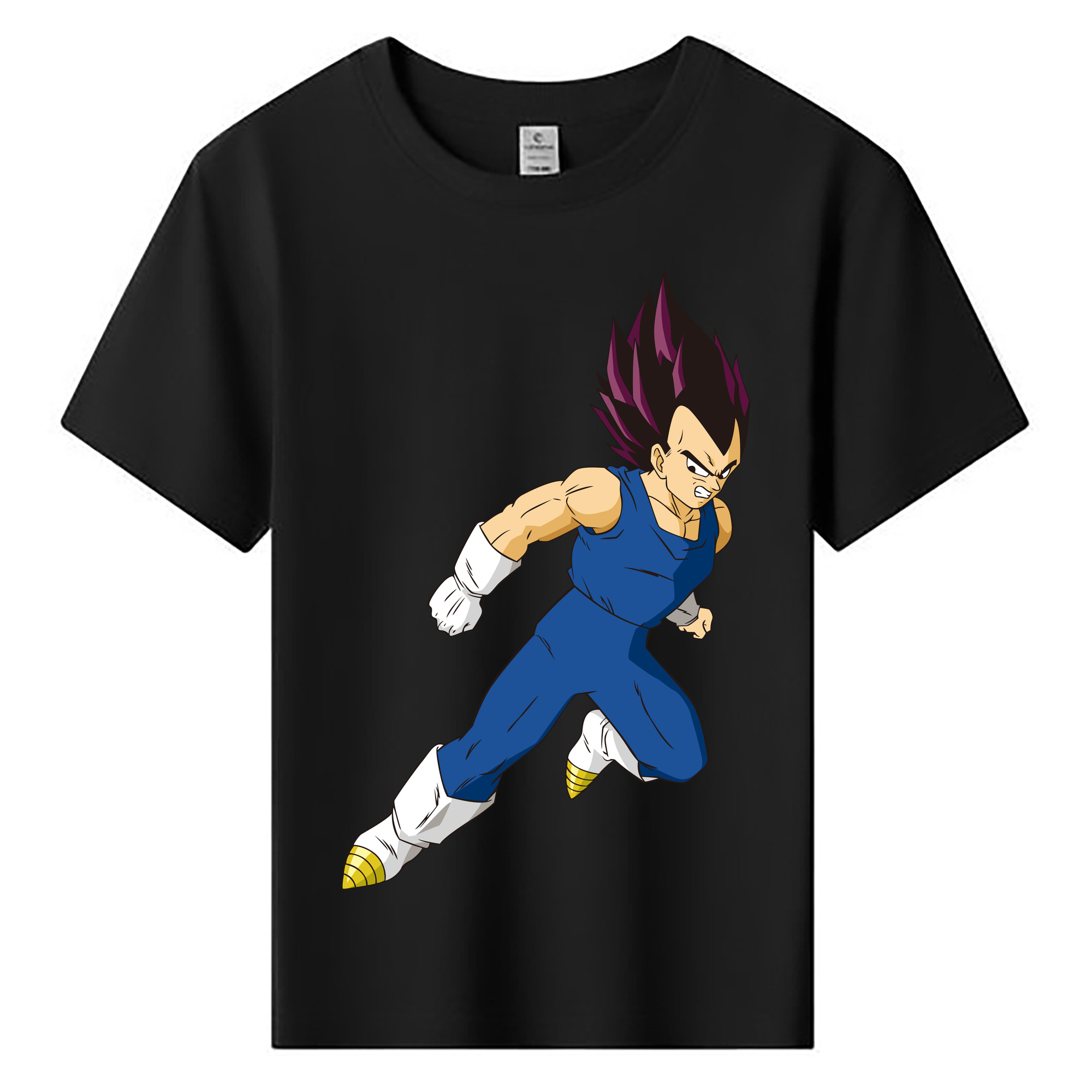 （画像用） ドラゴンボール ベジータ四世（Bejīta Yonsei）DRAGON BALL Vegeta IV 綿100％キッズTシャツ（フロントプリント）