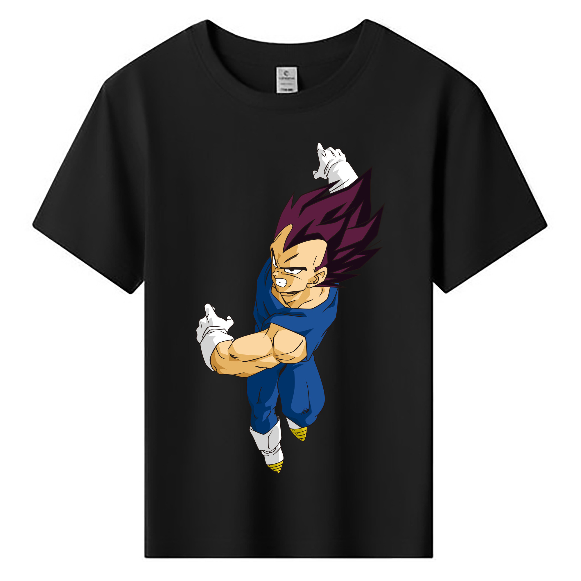 （画像用） ドラゴンボール ベジータ四世（Bejīta Yonsei）DRAGON BALL Vegeta IV 綿100％キッズTシャツ（フロントプリント）