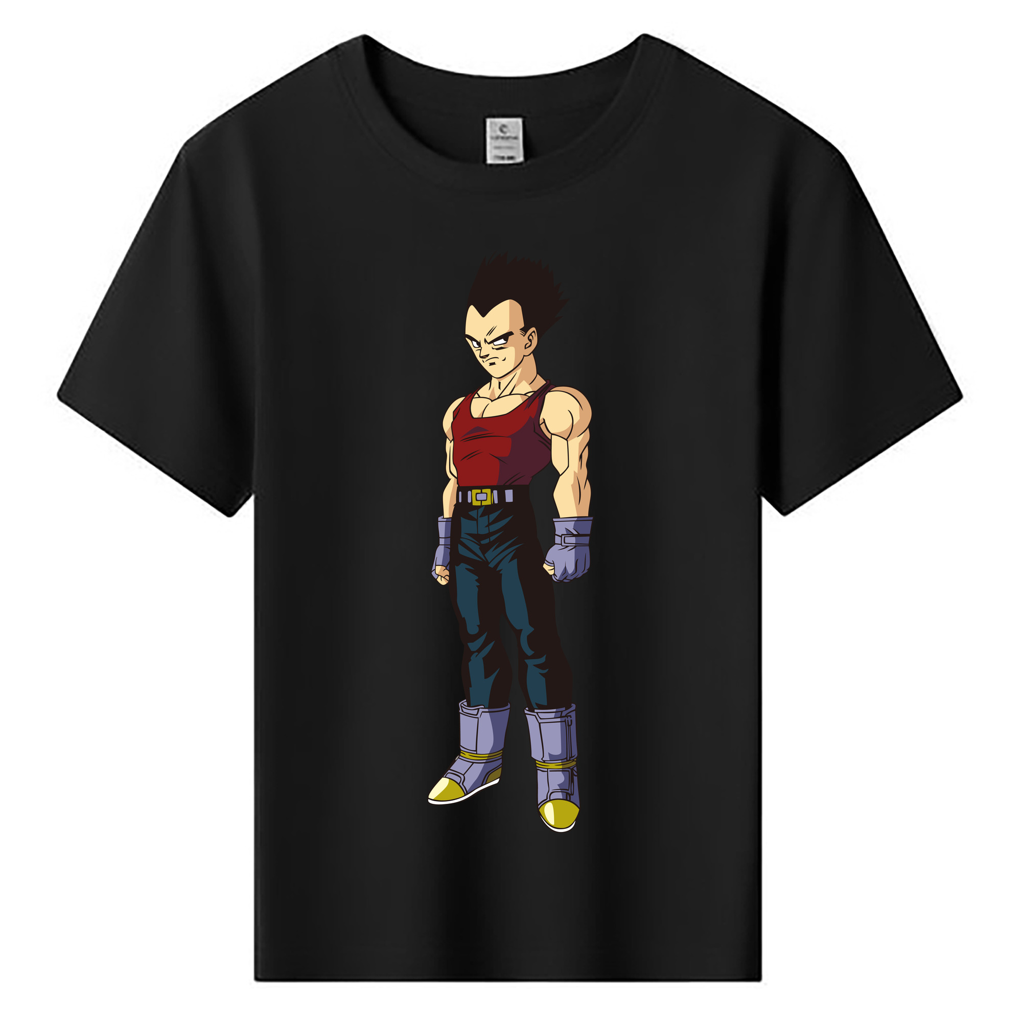 （画像用） ドラゴンボール ベジータ四世（Bejīta Yonsei）DRAGON BALL Vegeta IV 綿100％キッズTシャツ（フロントプリント）