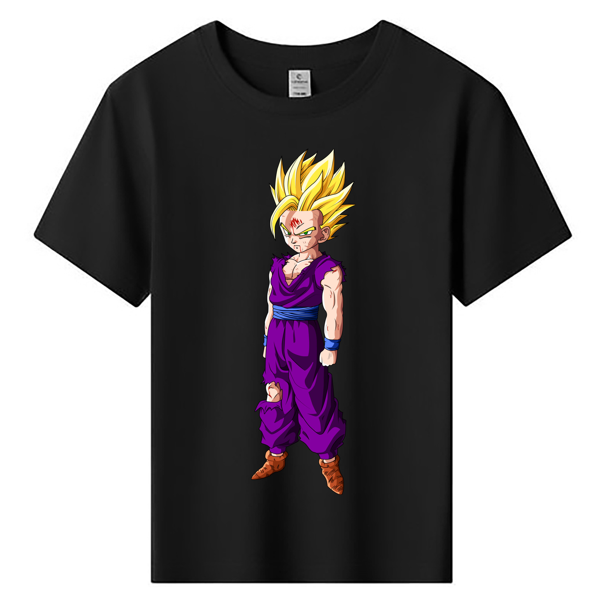 （画像用） ドラゴンボール 孫 悟飯（そんごはん）DRAGON BALL Son Gohan 綿100％キッズTシャツ（フロントプリント）