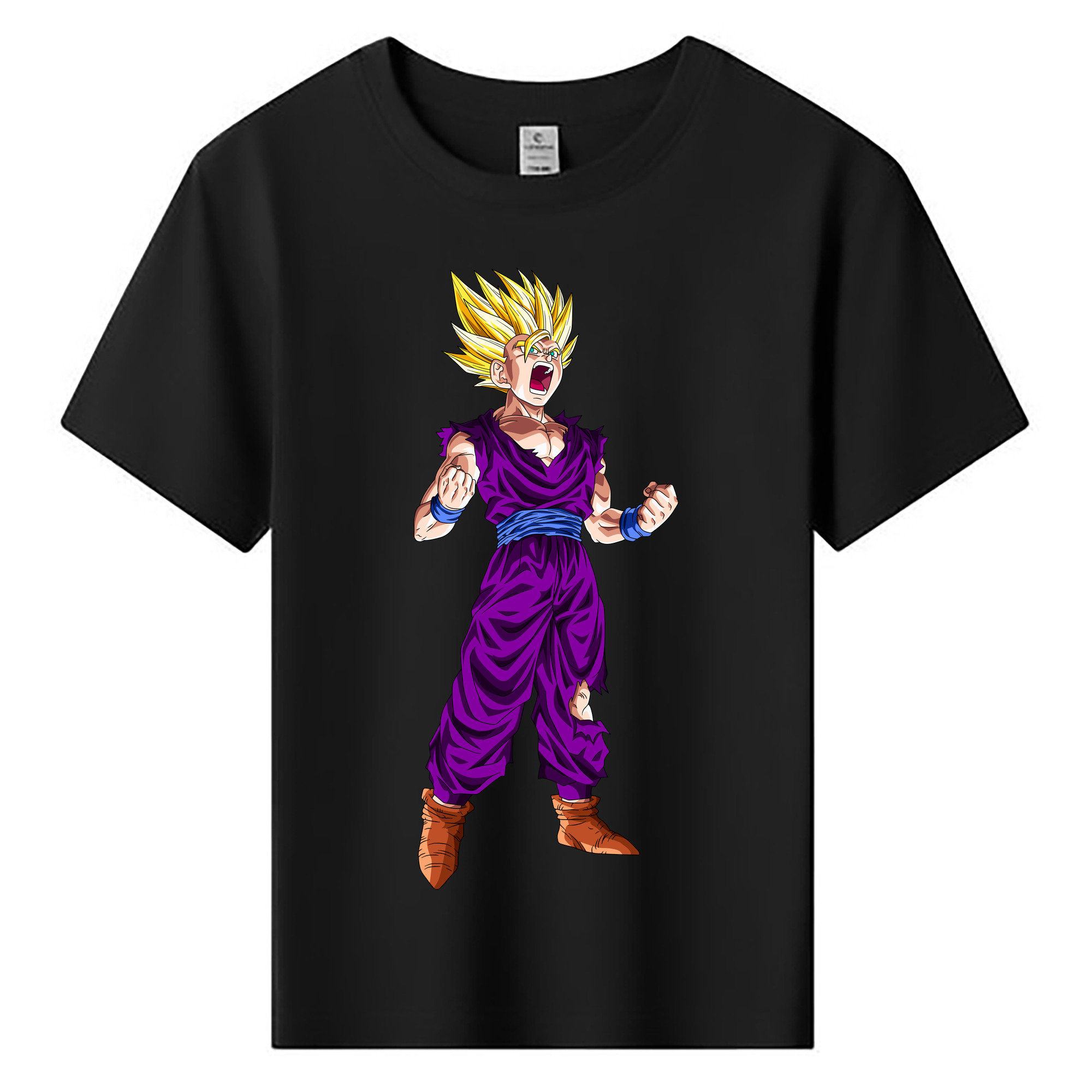 （画像用） ドラゴンボール 孫 悟飯（そんごはん）DRAGON BALL Son Gohan 綿100％キッズTシャツ（フロントプリント）