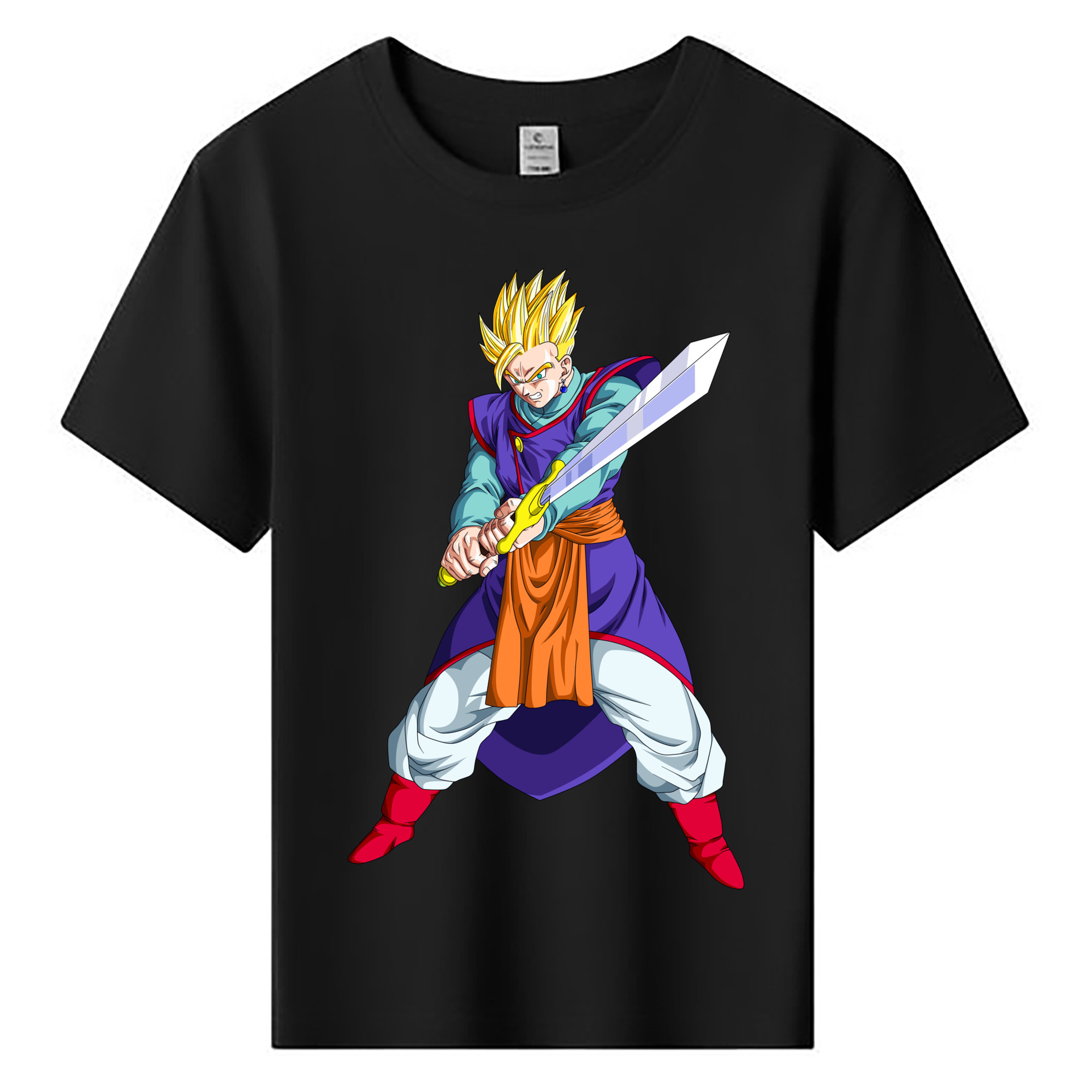（画像用） ドラゴンボール 孫 悟飯（そんごはん）DRAGON BALL Son Gohan 綿100％キッズTシャツ（フロントプリント）