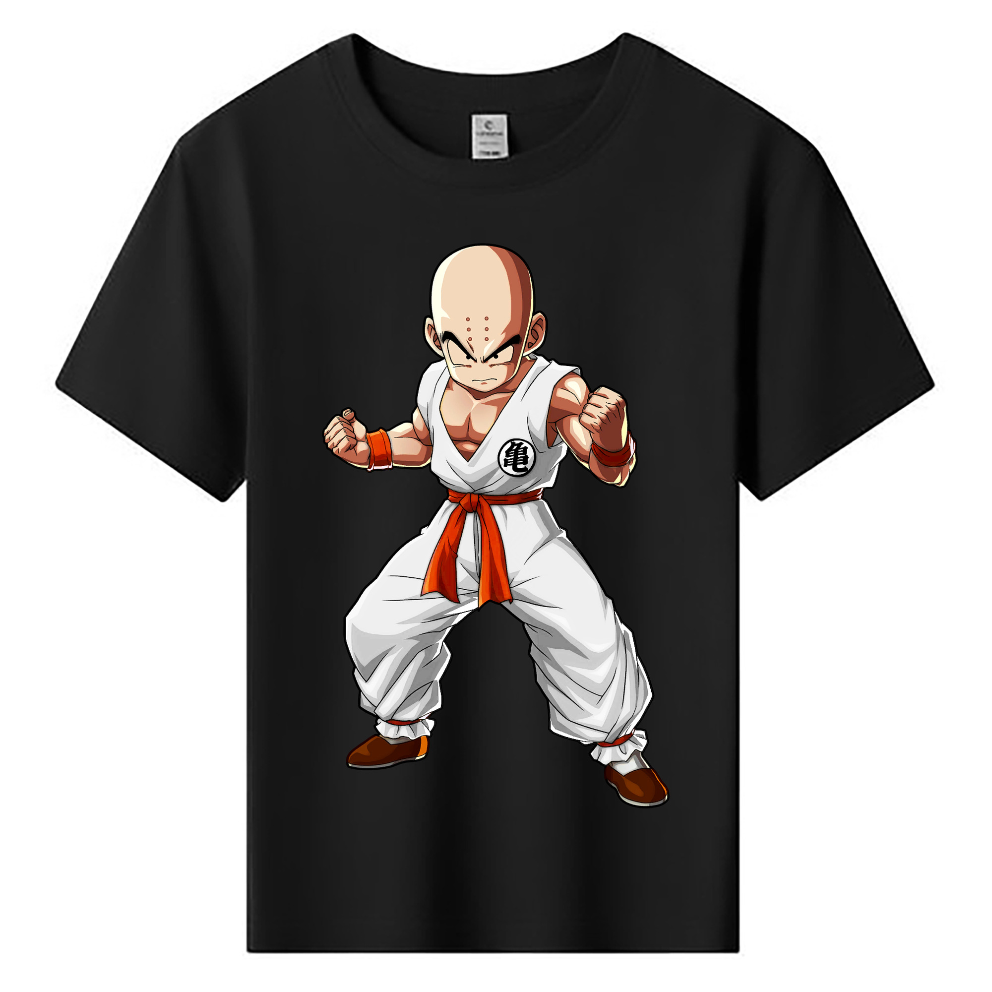 （画像用） ドラゴンボール クリリン DRAGON BALL krillin 綿100％キッズTシャツ（フロントプリント）