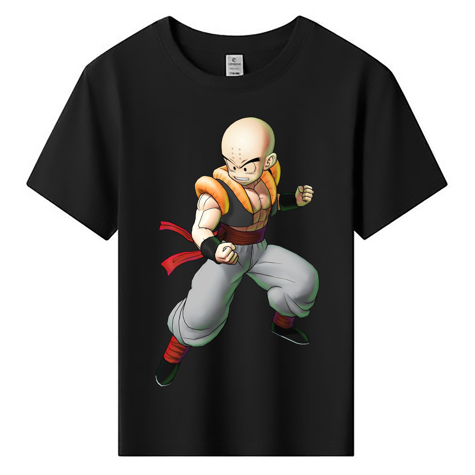 （画像用） ドラゴンボール クリリン DRAGON BALL krillin 綿100％キッズTシャツ（フロントプリント）