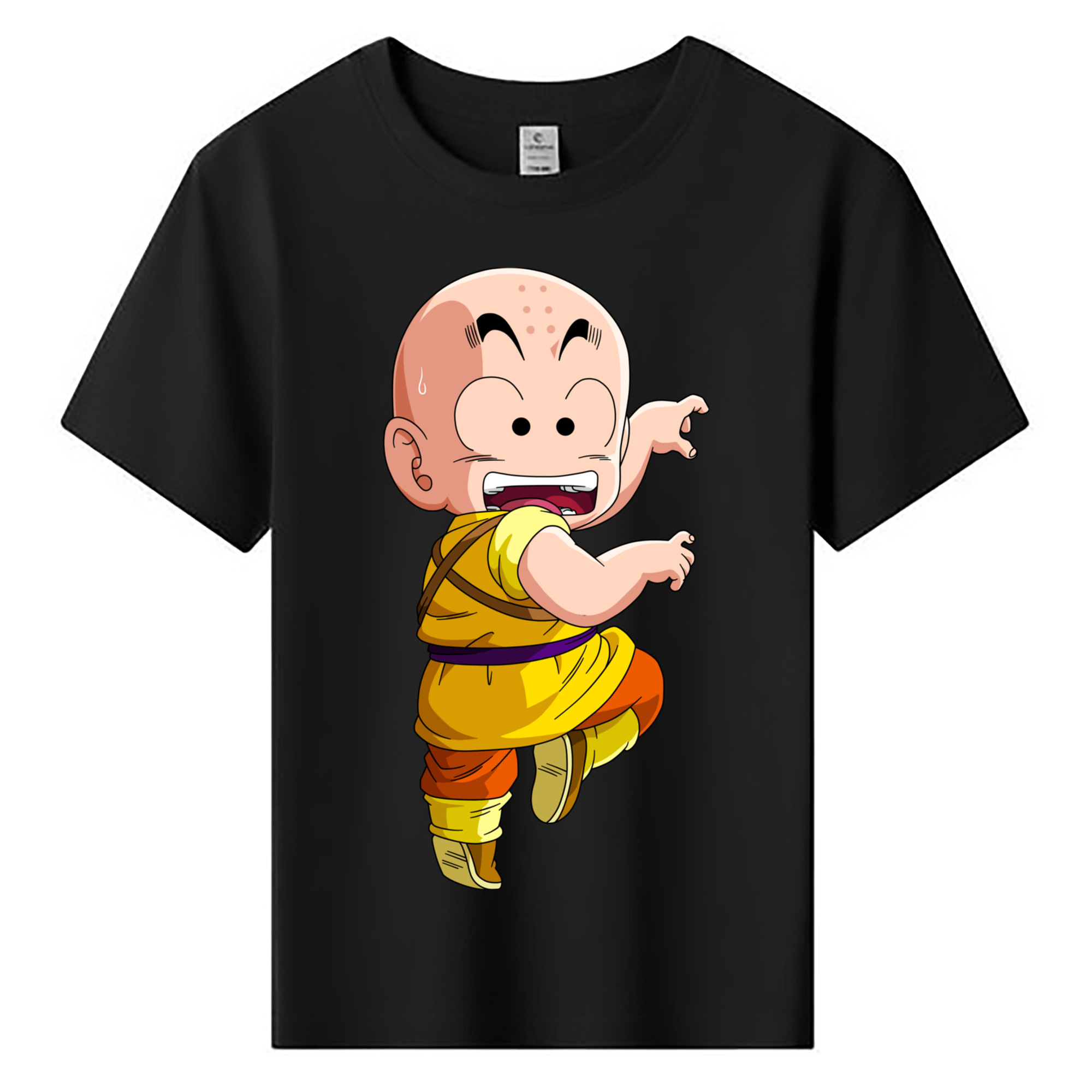 （画像用） ドラゴンボール クリリン DRAGON BALL krillin 綿100％キッズTシャツ（フロントプリント）