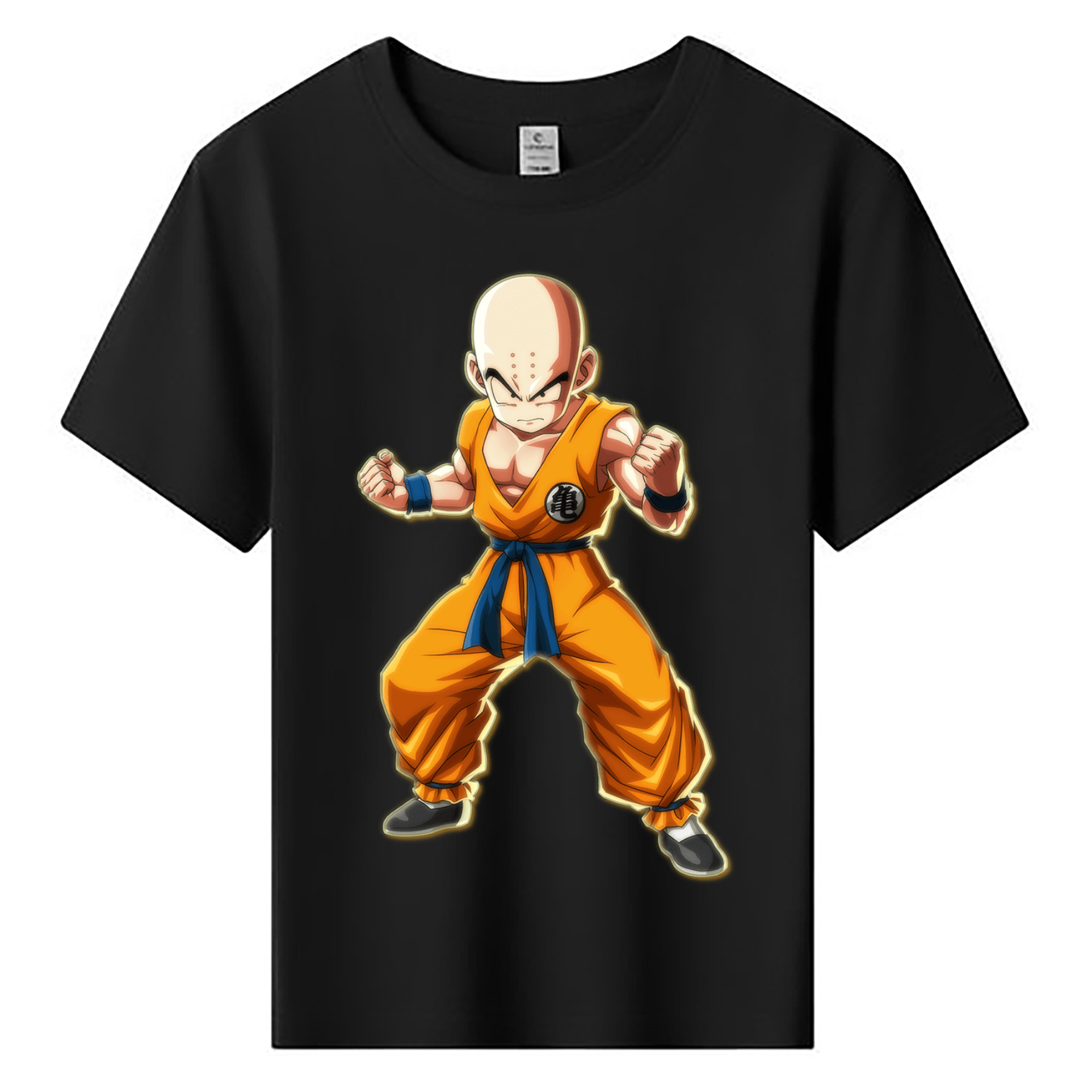 （画像用） ドラゴンボール クリリン DRAGON BALL krillin 綿100％キッズTシャツ（フロントプリント）