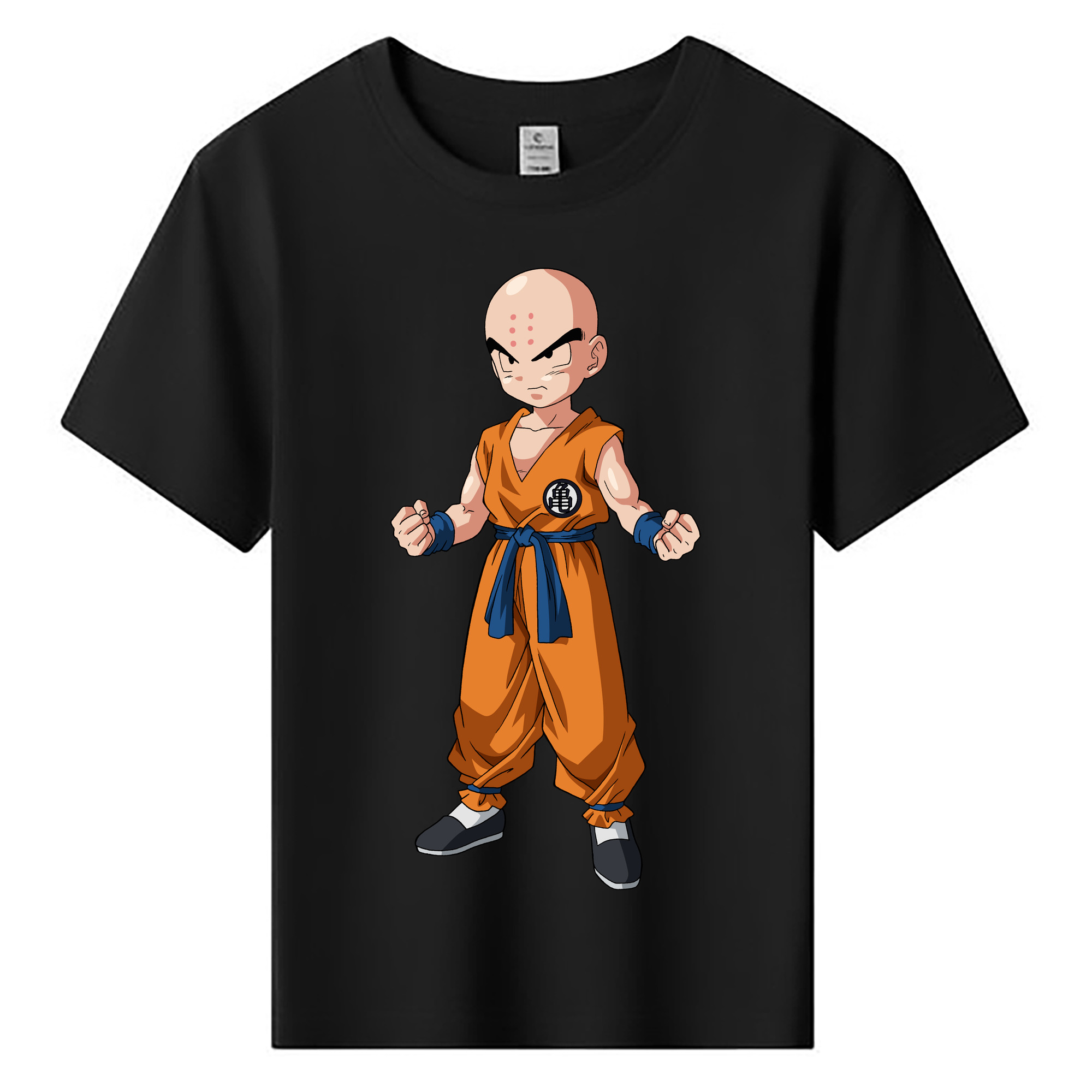 （画像用） ドラゴンボール クリリン DRAGON BALL krillin 綿100％キッズTシャツ（フロントプリント）