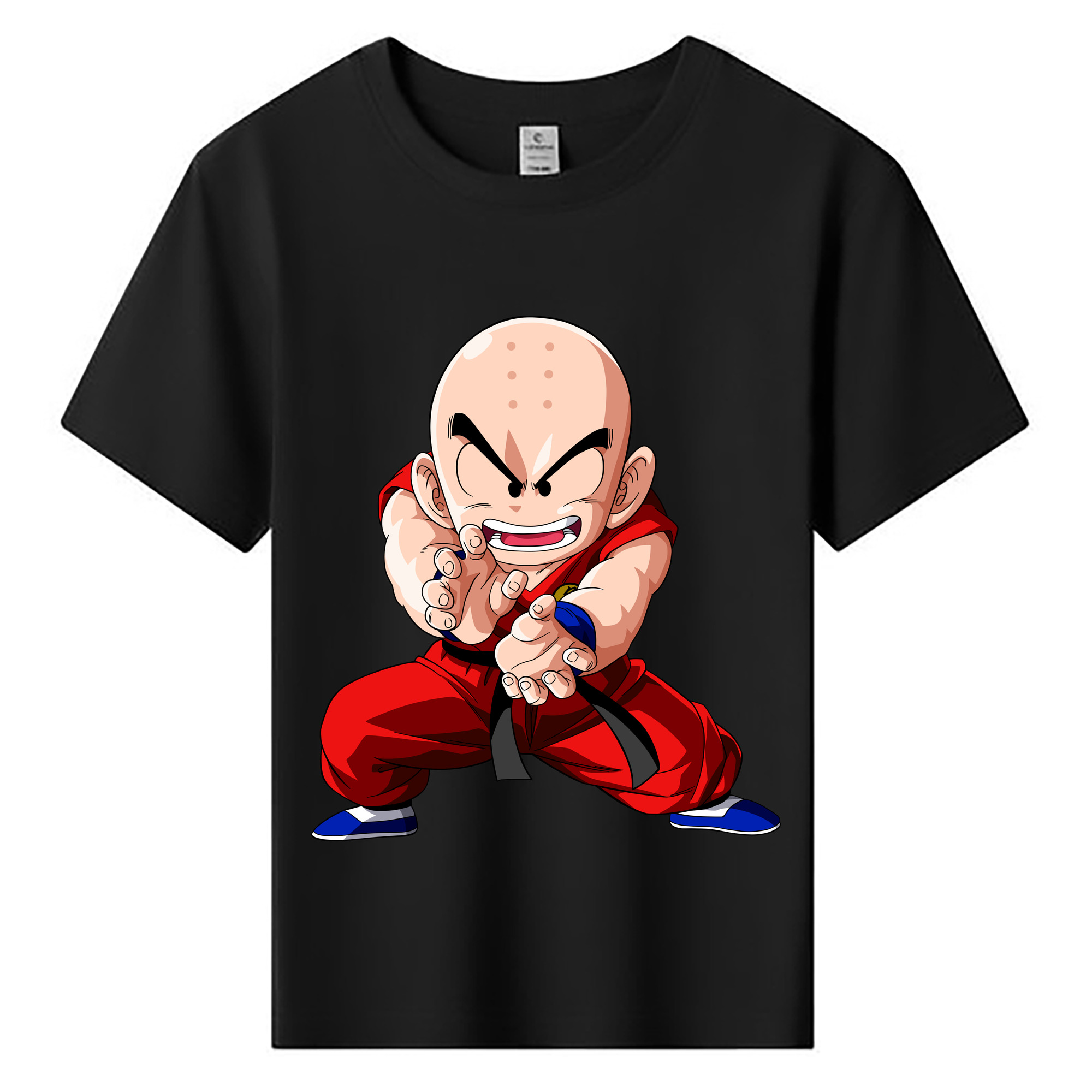 （画像用） ドラゴンボール クリリン DRAGON BALL krillin 綿100％キッズTシャツ（フロントプリント）