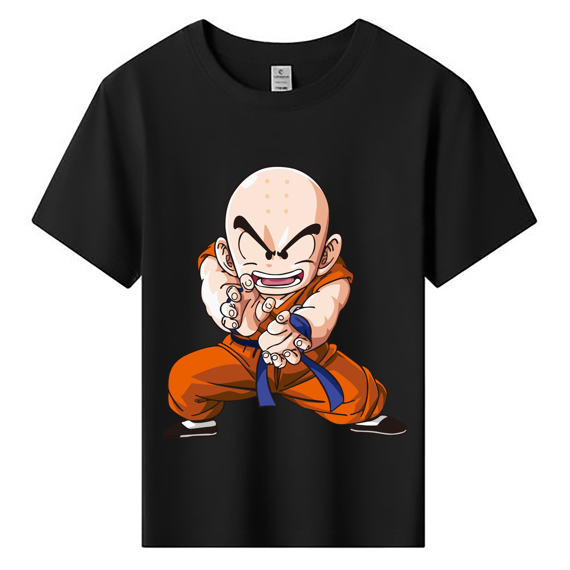 （画像用） ドラゴンボール クリリン DRAGON BALL krillin 綿100％キッズTシャツ（フロントプリント）