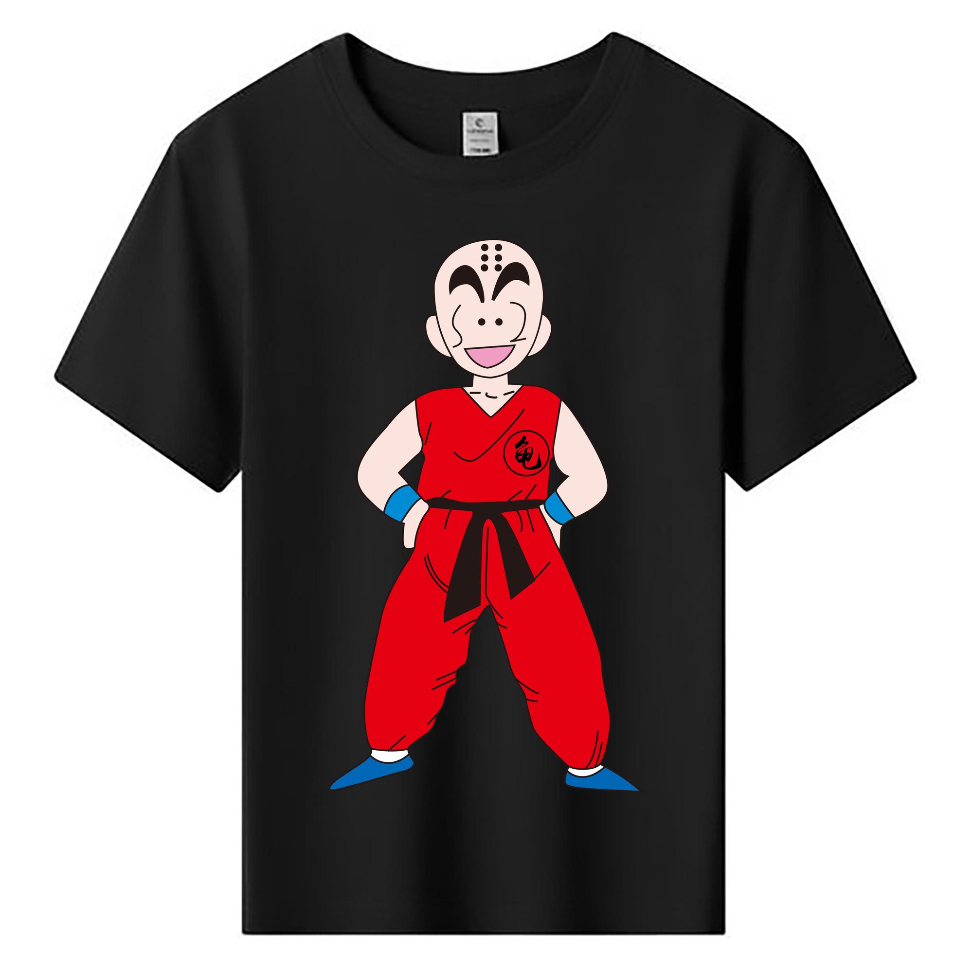 （画像用） ドラゴンボール クリリン DRAGON BALL krillin 綿100％キッズTシャツ（フロントプリント）