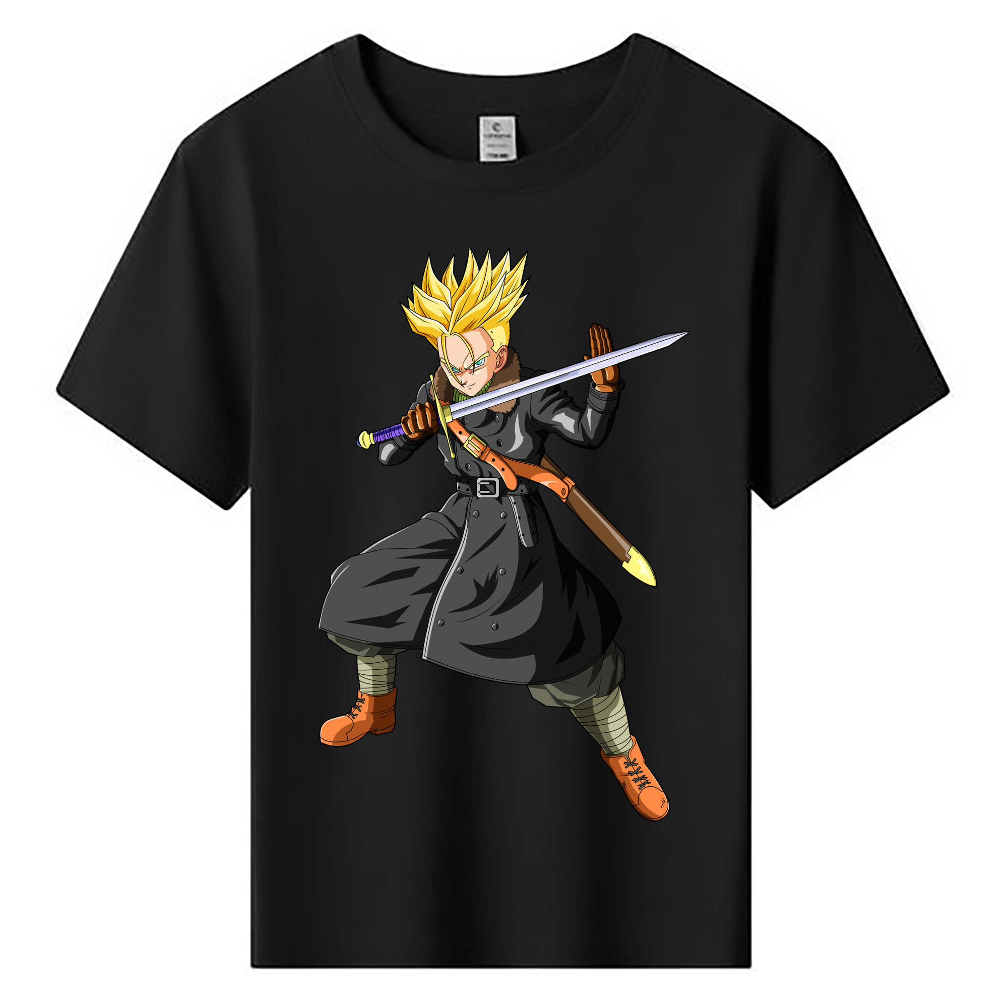 （画像用） ドラゴンボール トランクス（Torankusu）DRAGON BALL Trunks 綿100％キッズTシャツ（フロントプリント）