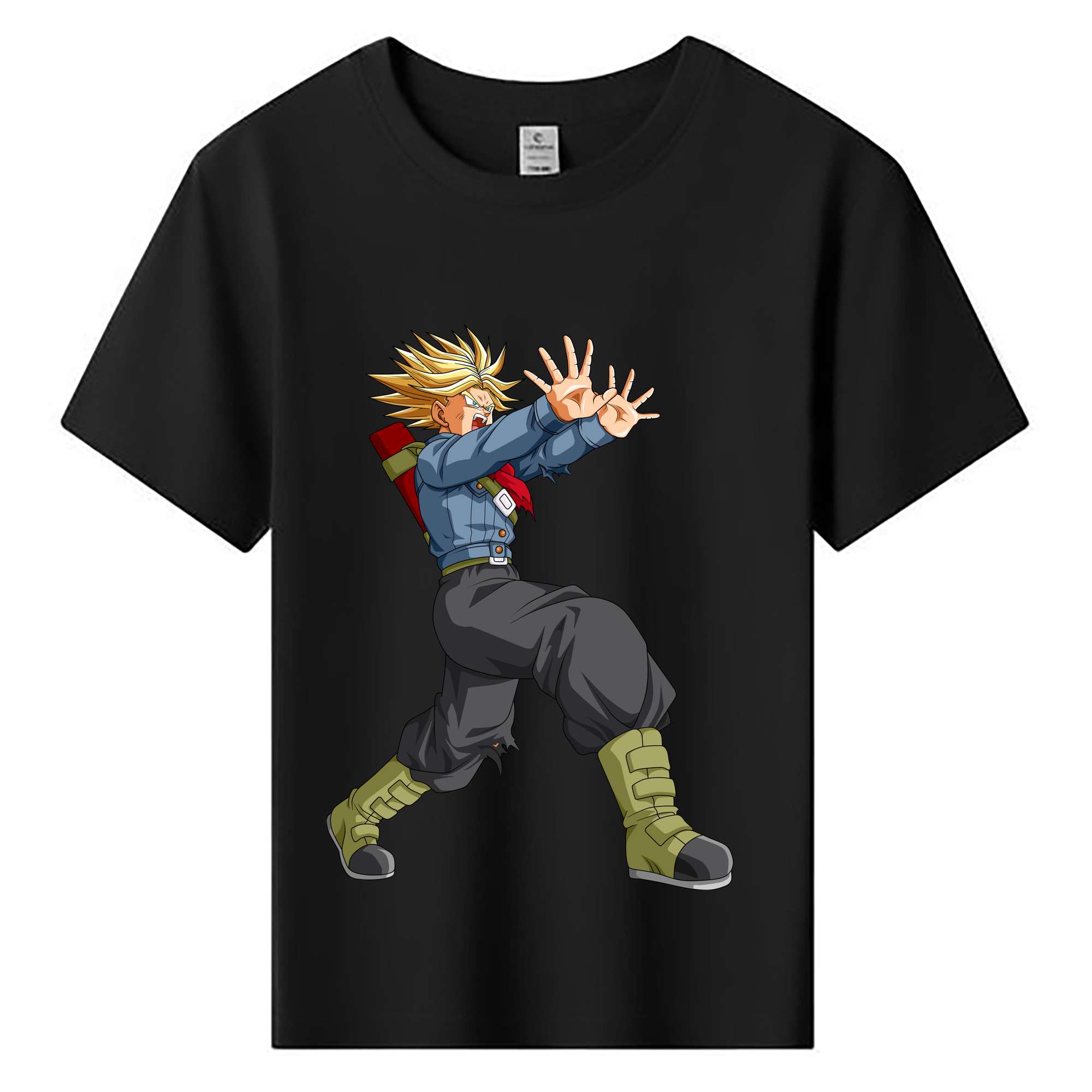 （画像用） ドラゴンボール トランクス（Torankusu）DRAGON BALL Trunks 綿100％キッズTシャツ（フロントプリント）