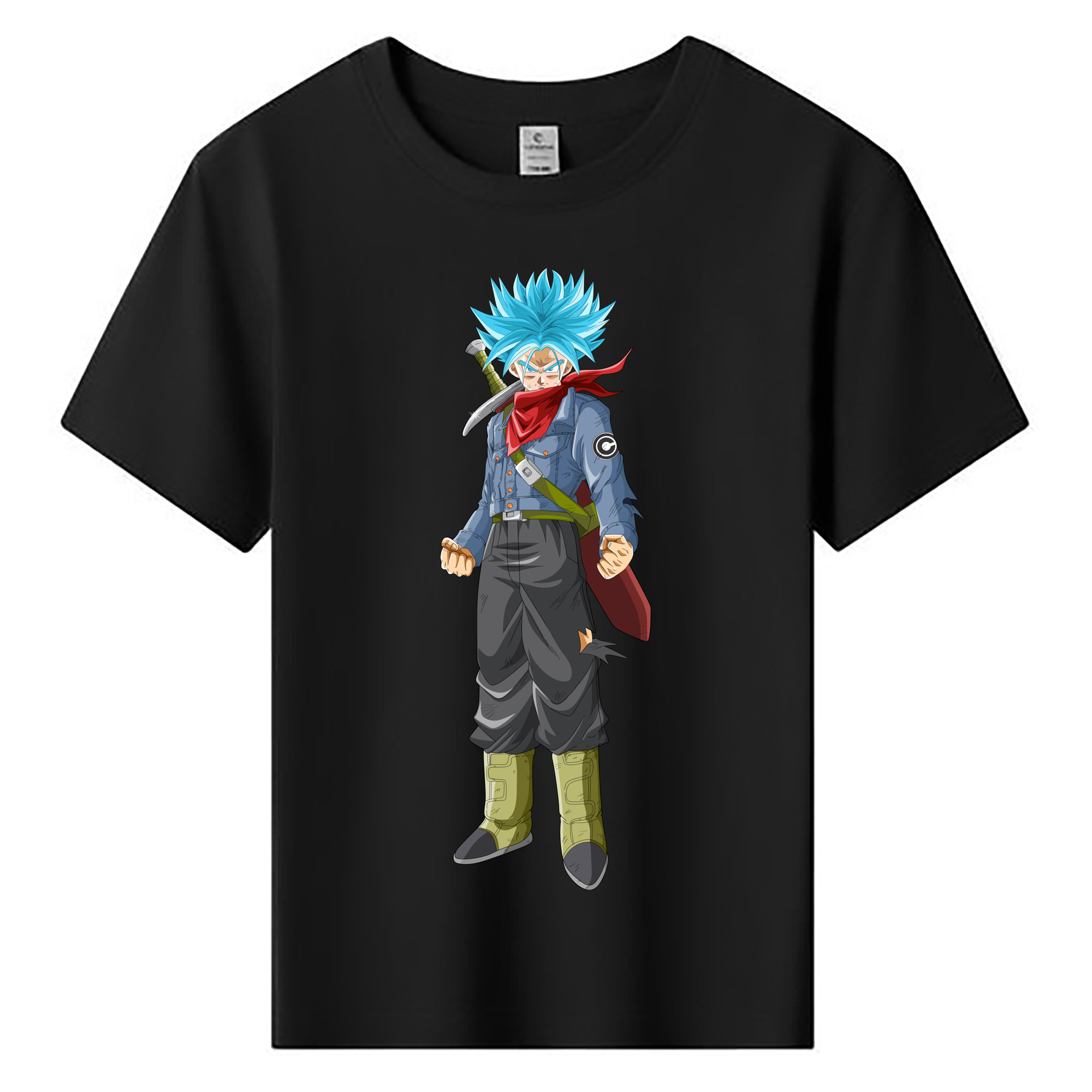 （画像用） ドラゴンボール トランクス（Torankusu）DRAGON BALL Trunks 綿100％キッズTシャツ（フロントプリント）