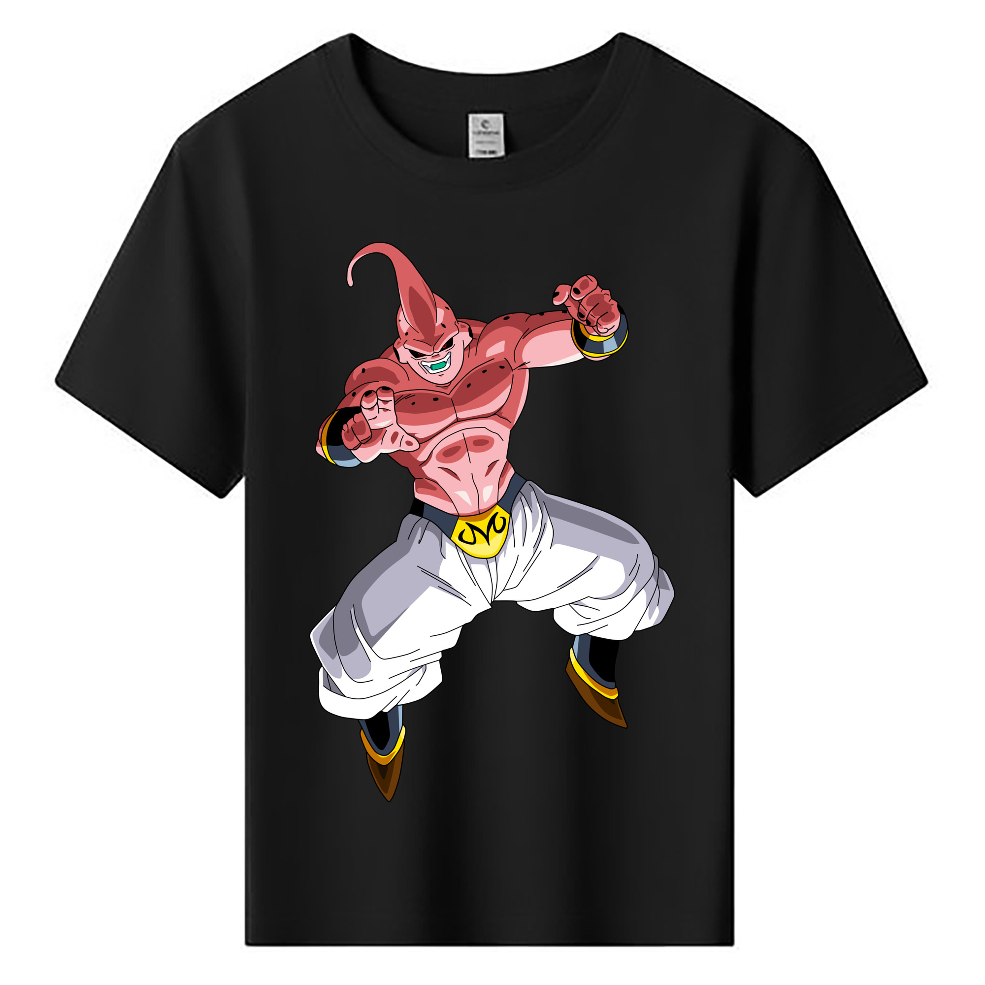 （画像用） ドラゴンボール 魔人ブウ DRAGON BALL Majin Buu 綿100％キッズTシャツ（フロントプリント）