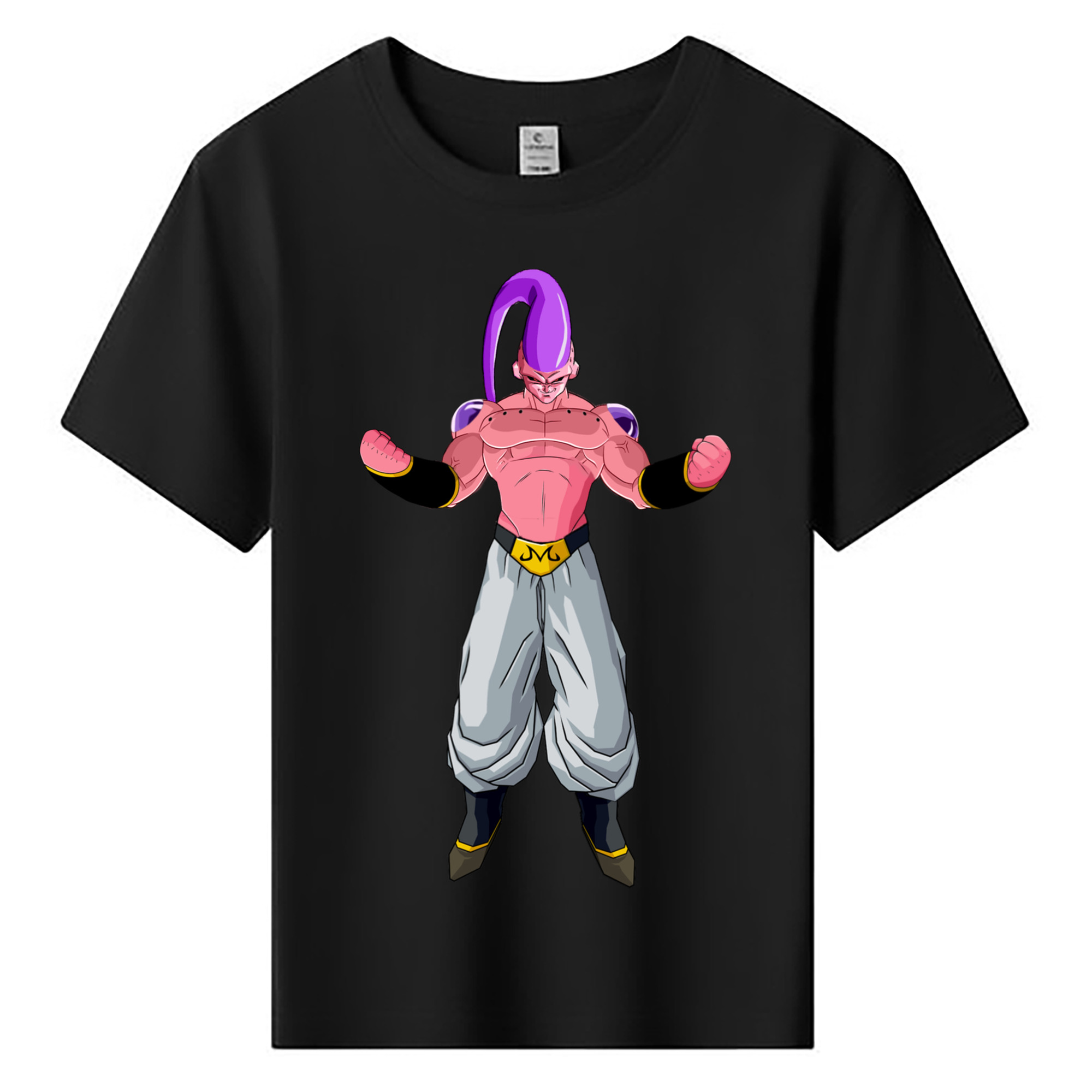 （画像用） ドラゴンボール 魔人ブウ DRAGON BALL Majin Buu 綿100％キッズTシャツ（フロントプリント）