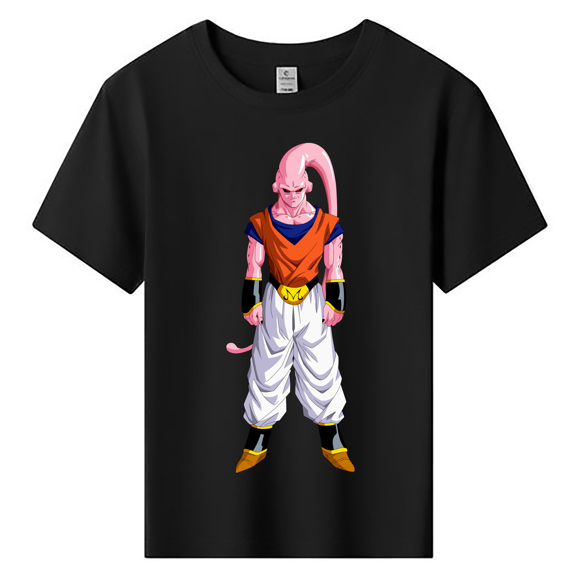 （画像用） ドラゴンボール 魔人ブウ DRAGON BALL Majin Buu 綿100％キッズTシャツ（フロントプリント）
