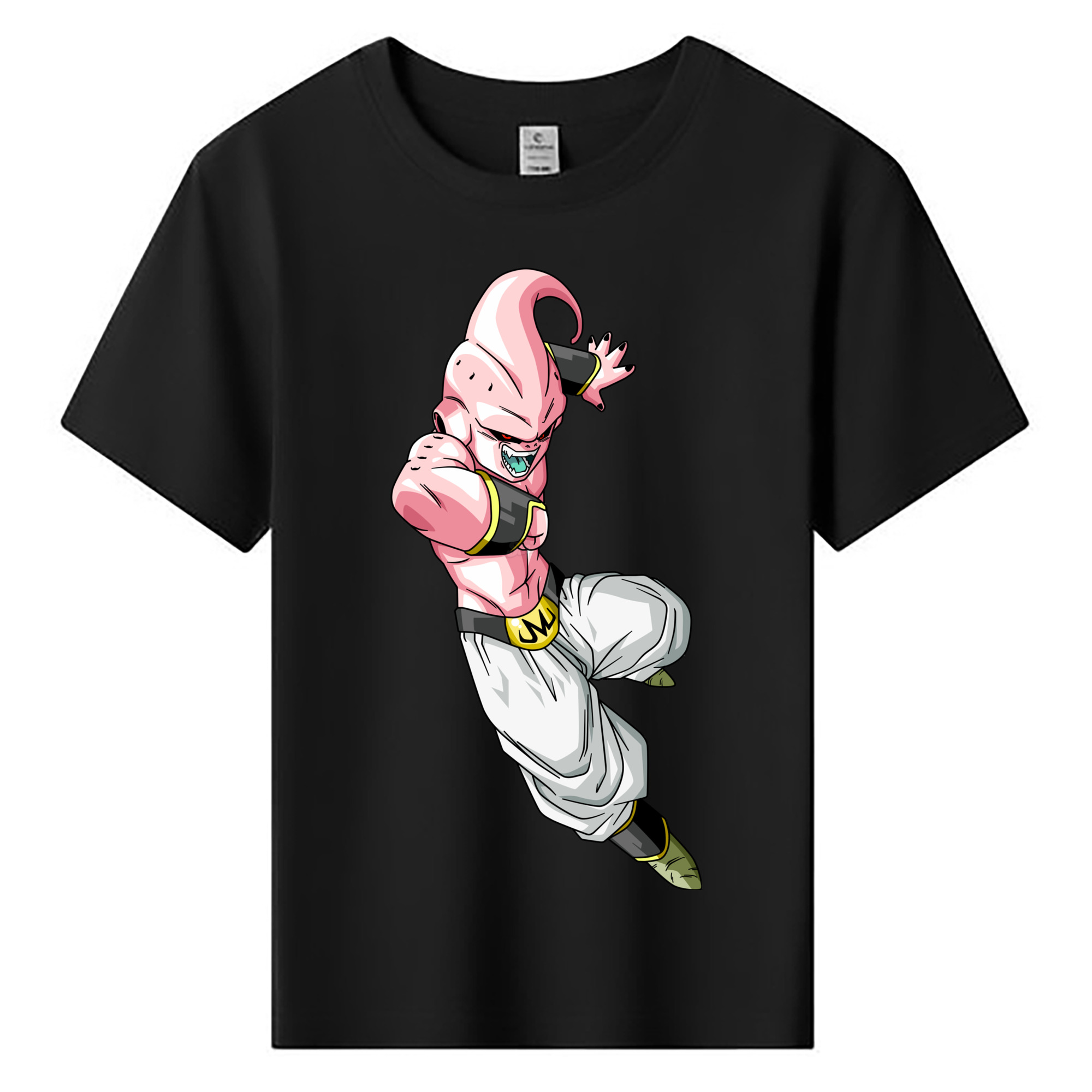 （画像用） ドラゴンボール 魔人ブウ DRAGON BALL Majin Buu 綿100％キッズTシャツ（フロントプリント）