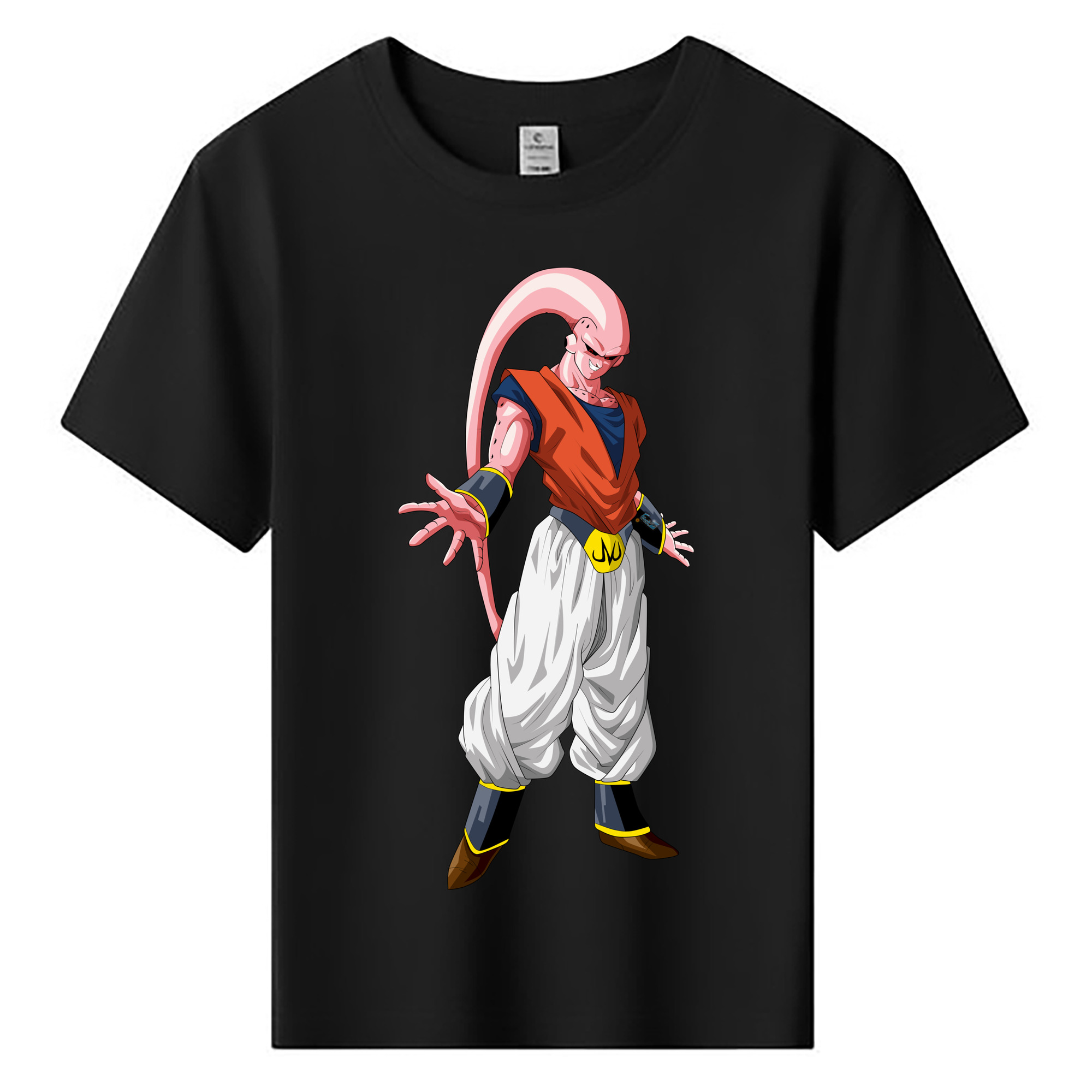 （画像用） ドラゴンボール 魔人ブウ DRAGON BALL Majin Buu 綿100％キッズTシャツ（フロントプリント）