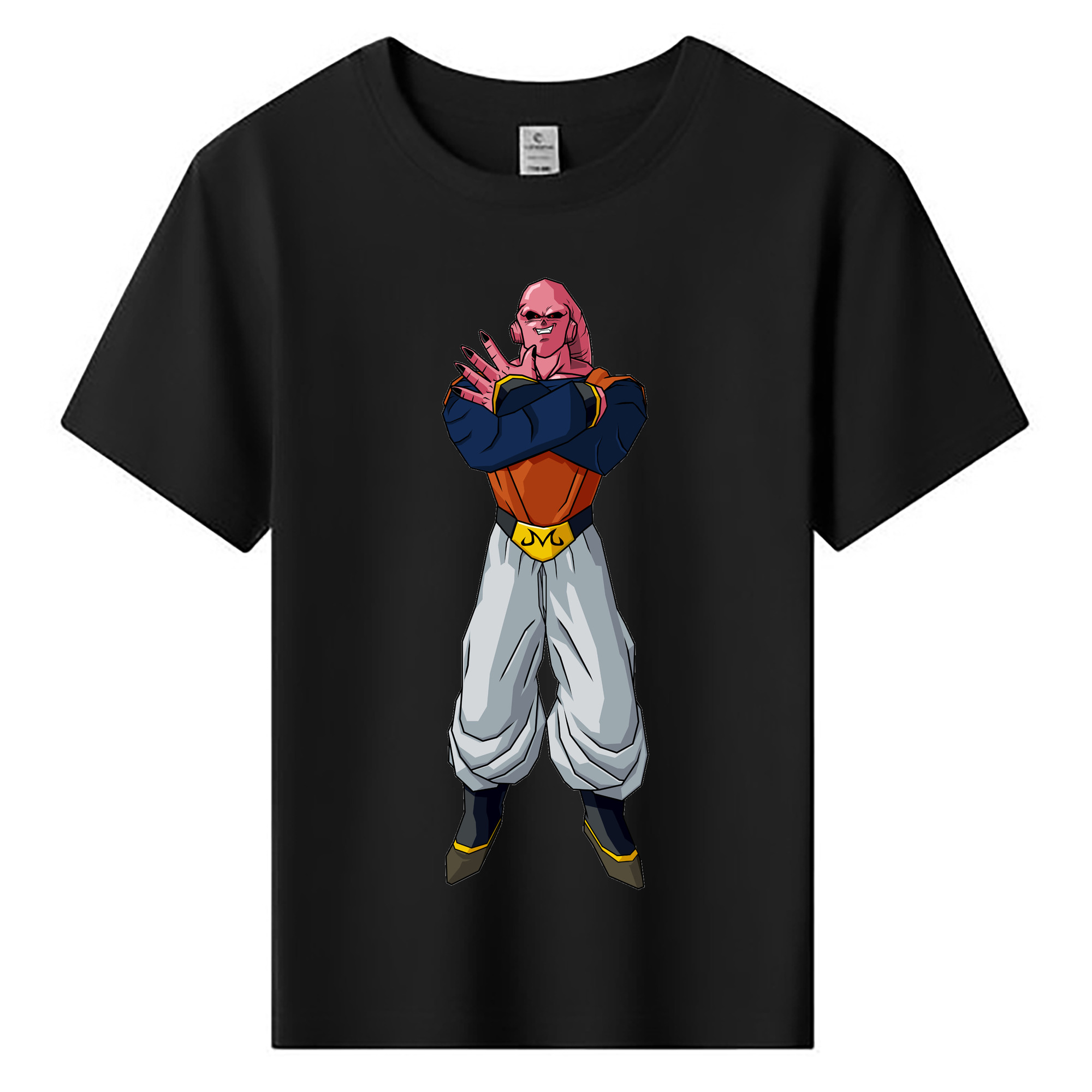 （画像用） ドラゴンボール 魔人ブウ DRAGON BALL Majin Buu 綿100％キッズTシャツ（フロントプリント）