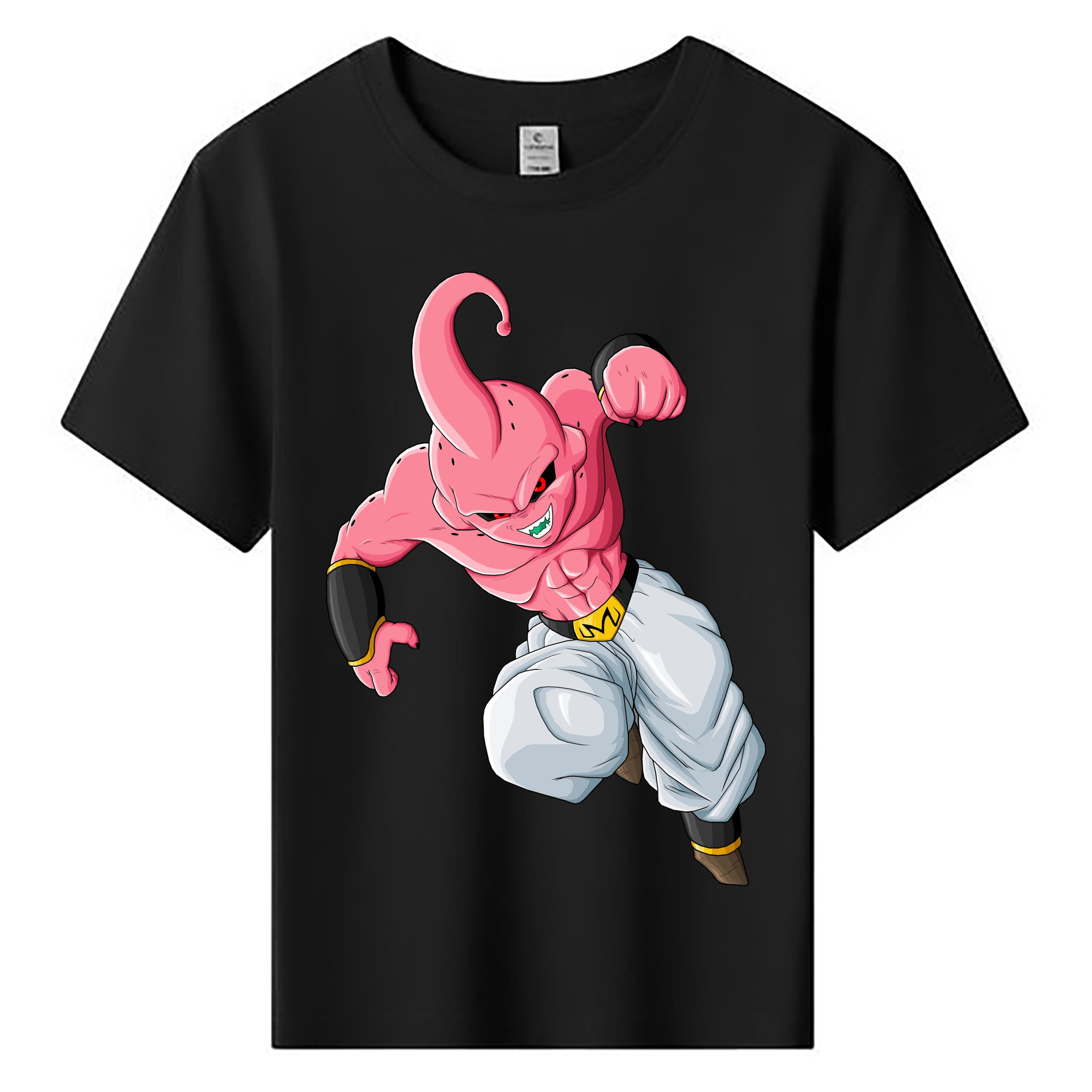 （画像用） ドラゴンボール 魔人ブウ DRAGON BALL Majin Buu 綿100％キッズTシャツ（フロントプリント）