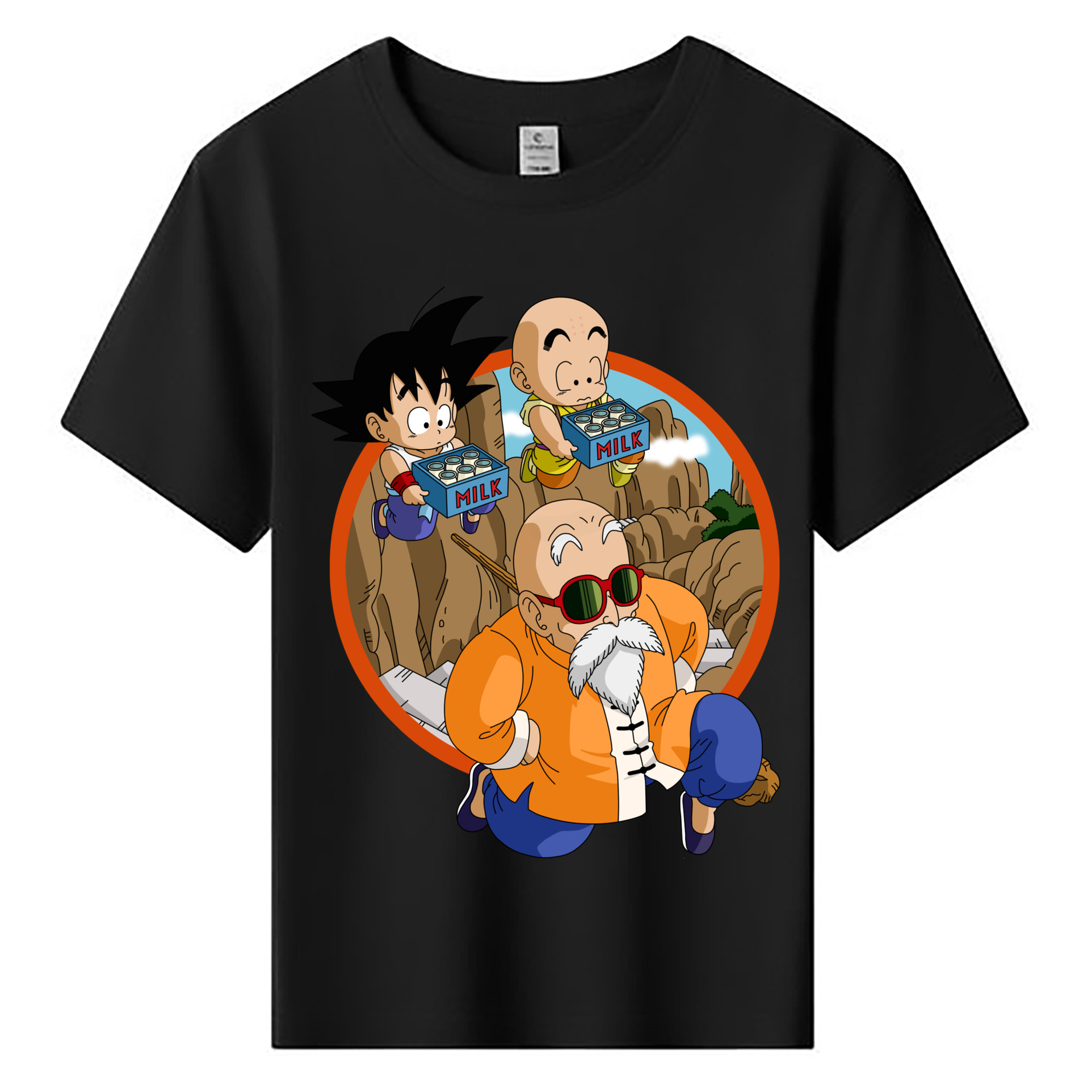 （画像用） ドラゴンボール 亀仙人（かめせんにん） DRAGON BALL Master Roshi Kame Sennin 綿100％キッズTシャツ（フロントプリント）