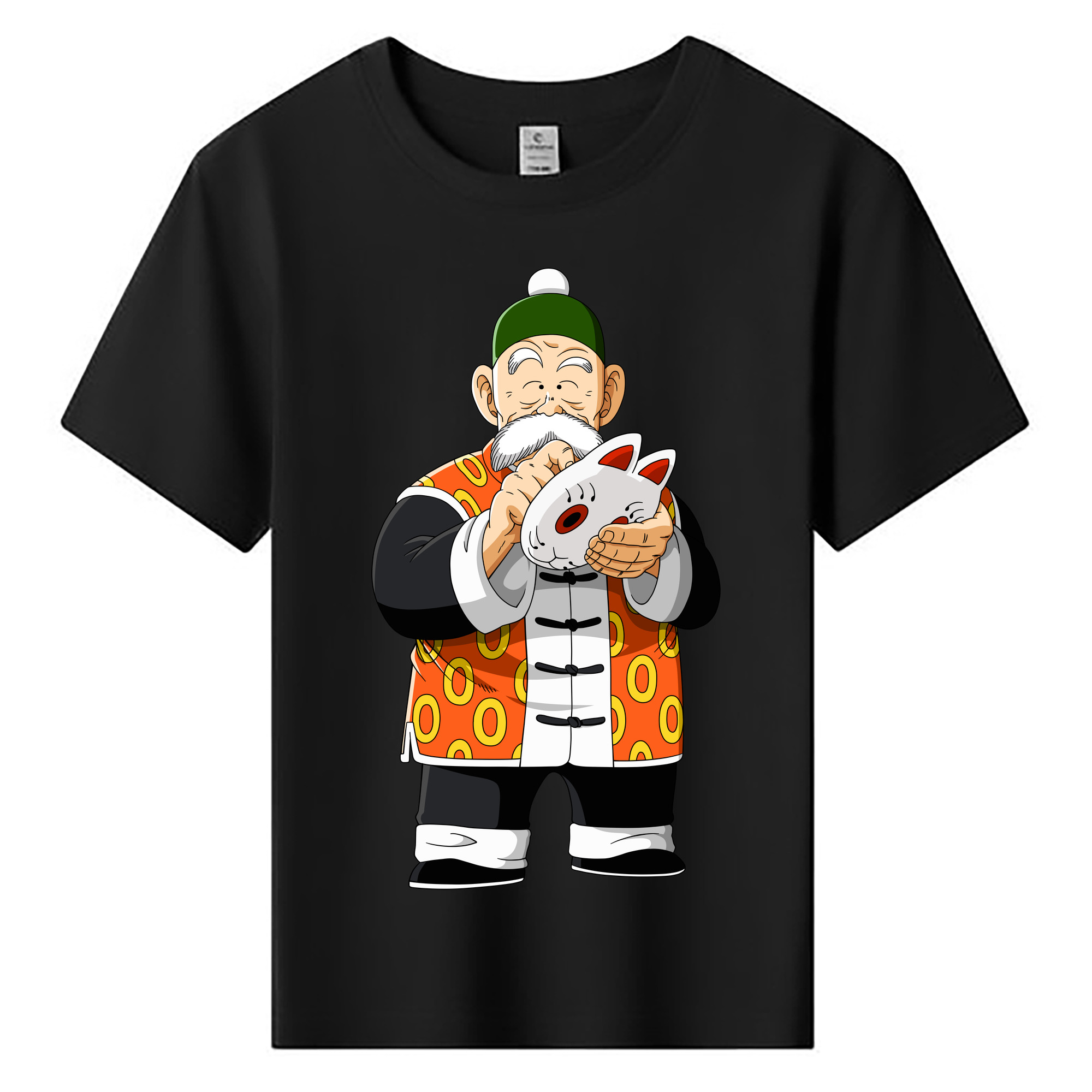 （画像用） ドラゴンボール 亀仙人（かめせんにん） DRAGON BALL Master Roshi Kame Sennin 綿100％キッズTシャツ（フロントプリント）