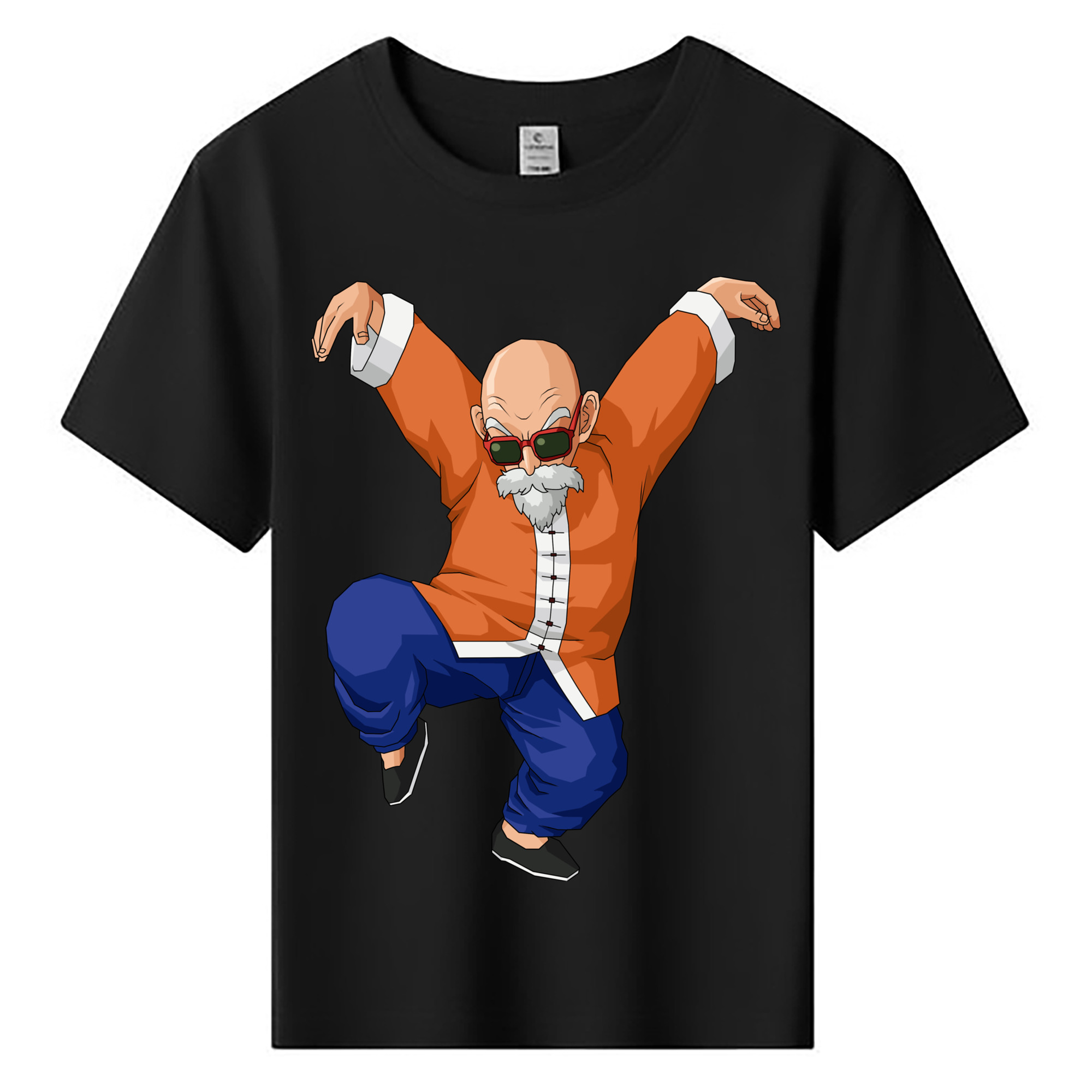 （画像用） ドラゴンボール 亀仙人（かめせんにん） DRAGON BALL Master Roshi Kame Sennin 綿100％キッズTシャツ（フロントプリント）