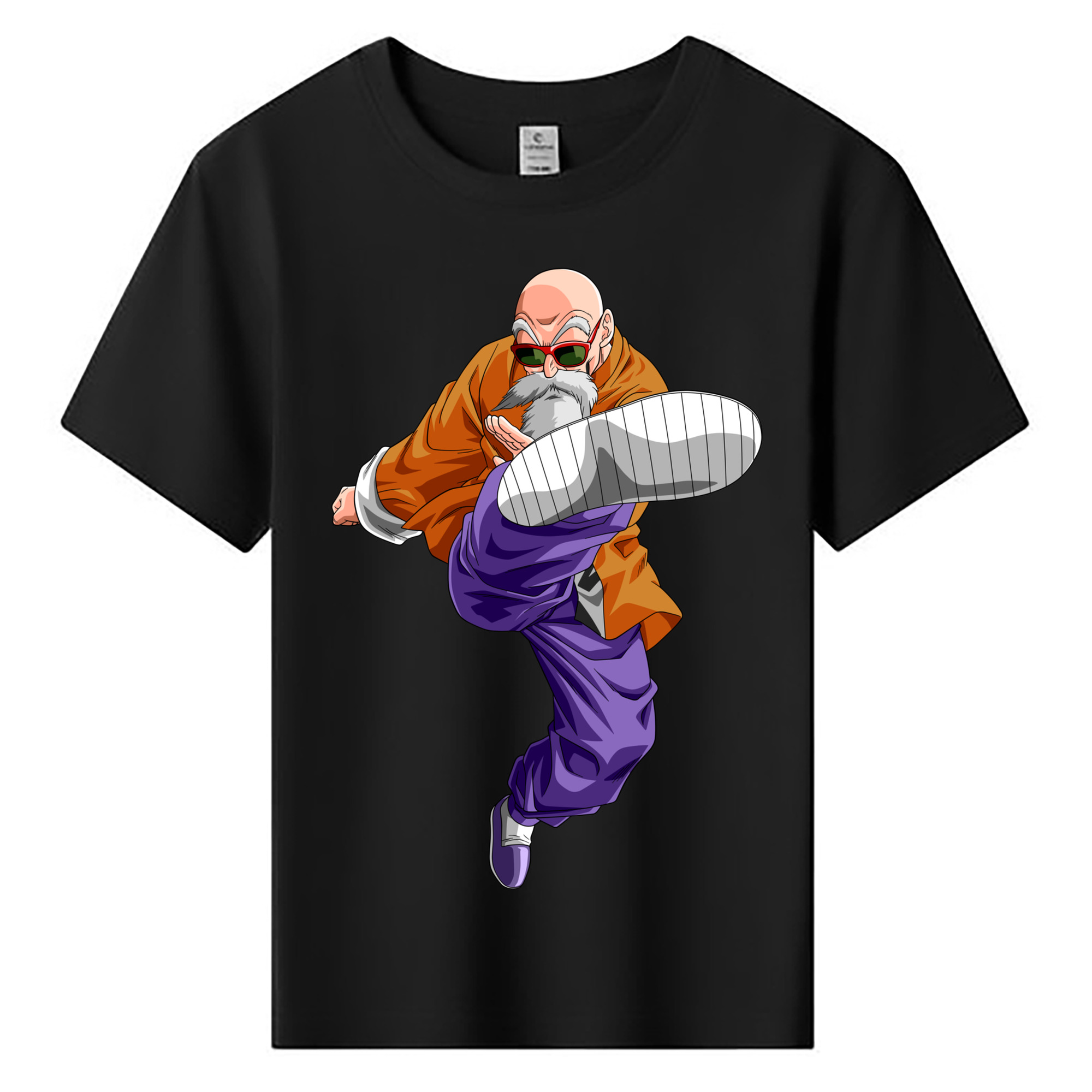 （画像用） ドラゴンボール 亀仙人（かめせんにん） DRAGON BALL Master Roshi Kame Sennin 綿100％キッズTシャツ（フロントプリント）