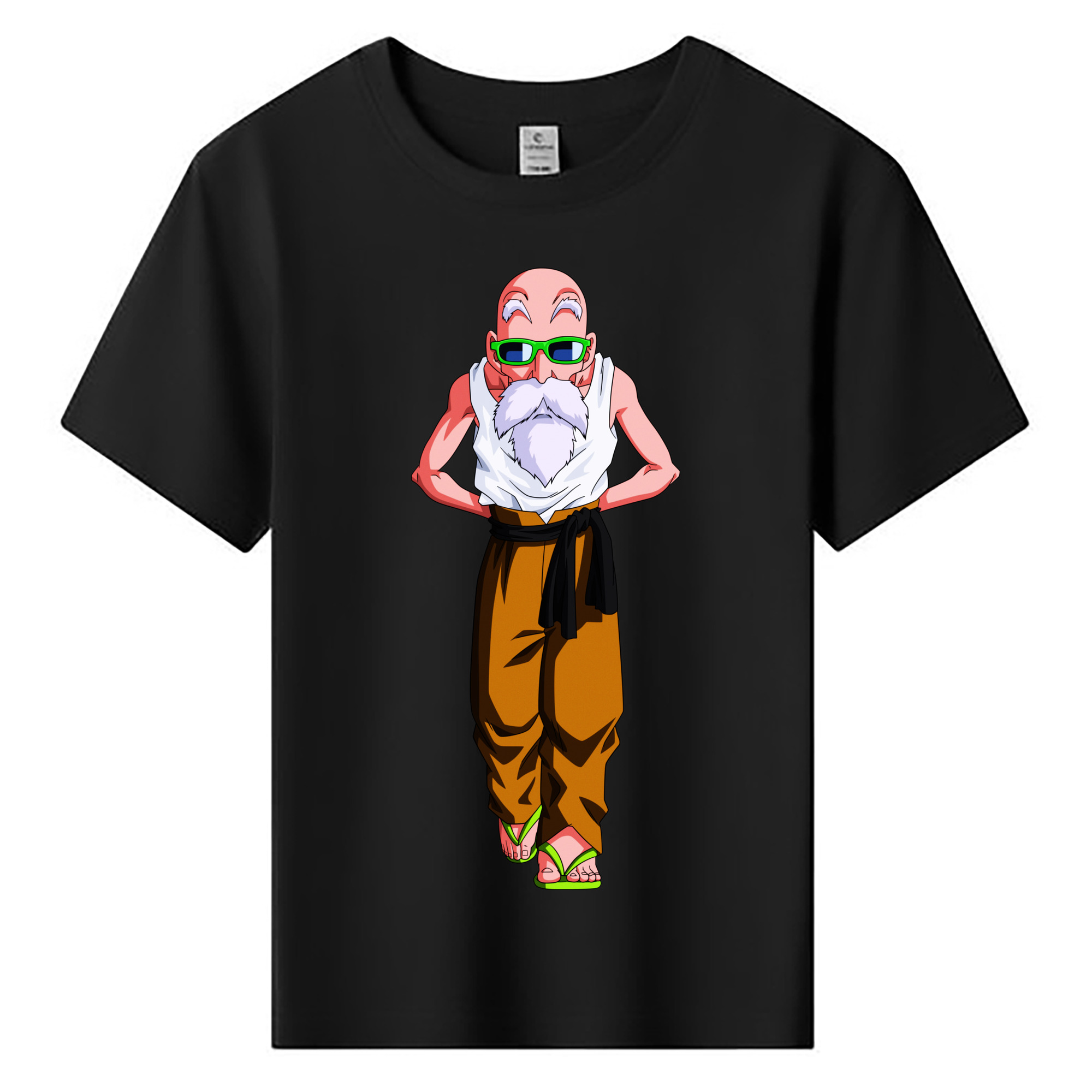 （画像用） ドラゴンボール 亀仙人（かめせんにん） DRAGON BALL Master Roshi Kame Sennin 綿100％キッズTシャツ（フロントプリント）