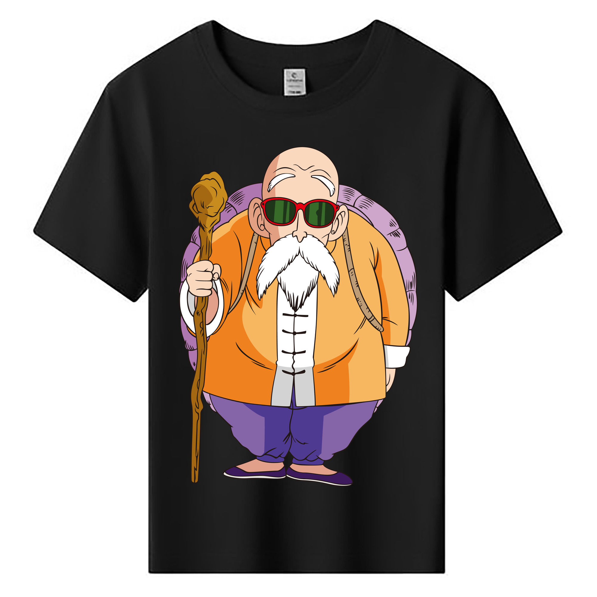 （画像用） ドラゴンボール 亀仙人（かめせんにん） DRAGON BALL Master Roshi Kame Sennin 綿100％キッズTシャツ（フロントプリント）