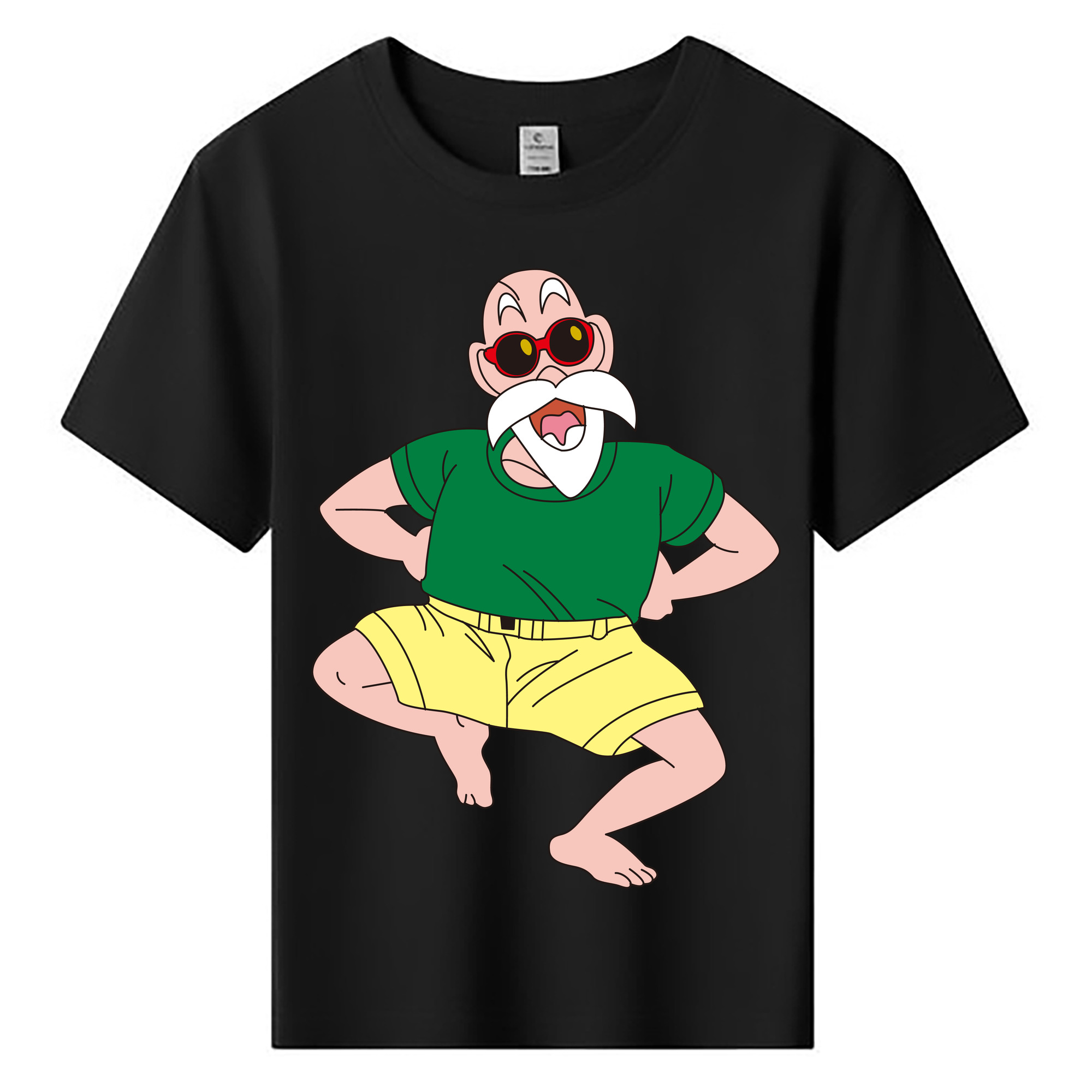 （画像用） ドラゴンボール 亀仙人（かめせんにん） DRAGON BALL Master Roshi Kame Sennin 綿100％キッズTシャツ（フロントプリント）
