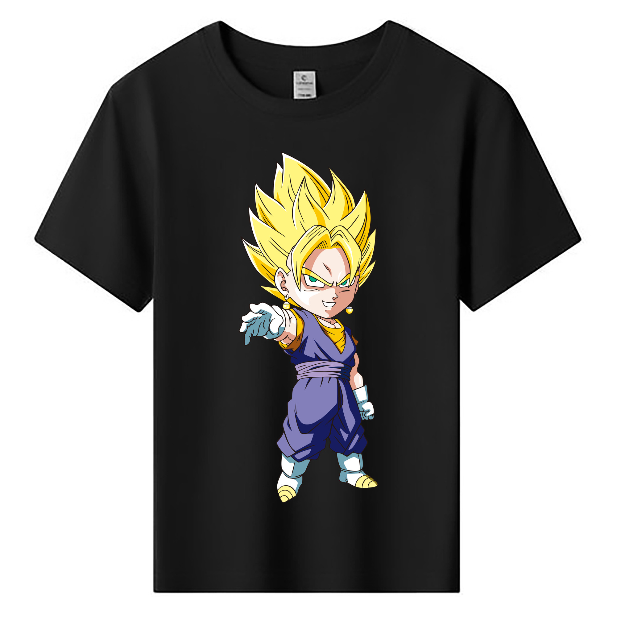 （画像用） ドラゴンボール ベジット DRAGON BALL Vegetto 綿100％キッズTシャツ（フロントプリント）