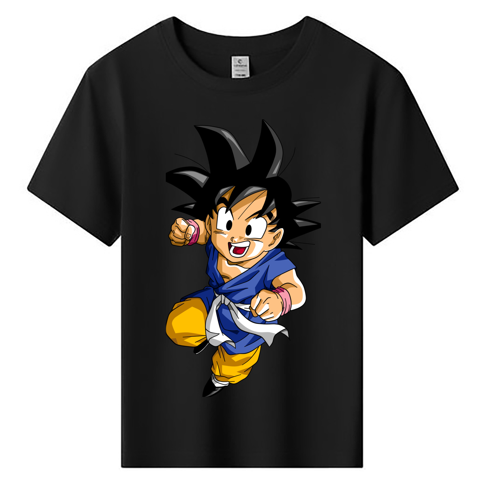（画像用） ドラゴンボール 孫悟天 そん ごてん DRAGON BALL Son Goten 綿100％キッズTシャツ（フロントプリント）