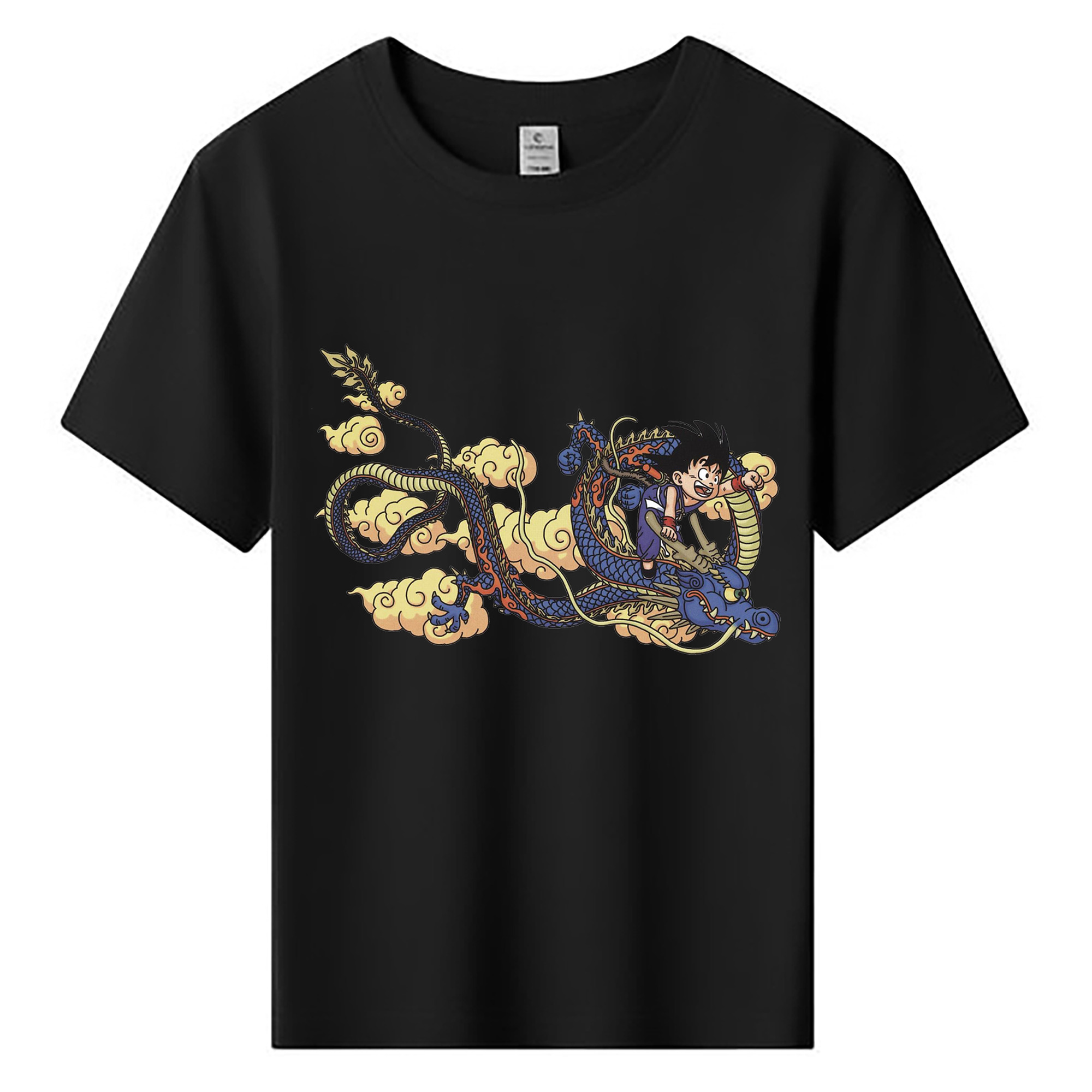 （画像用） ドラゴンボール 神龍 シェンロン DRAGON BALL Shenron 綿100％キッズTシャツ（フロントプリント）