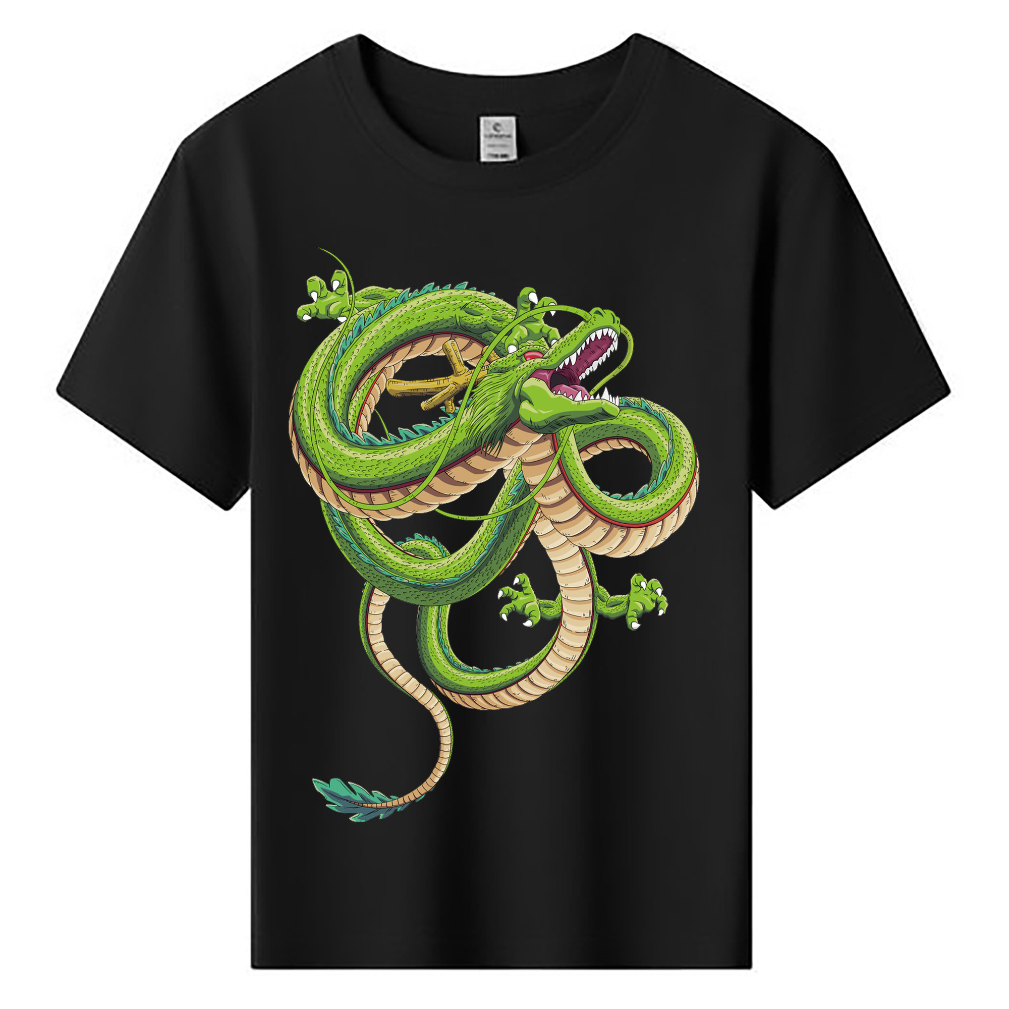 （画像用） ドラゴンボール 神龍 シェンロン DRAGON BALL Shenron 綿100％キッズTシャツ（フロントプリント）