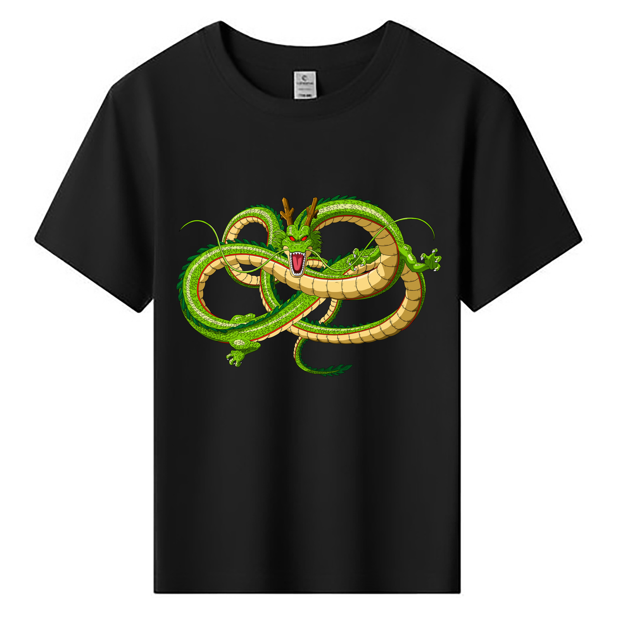 （画像用） ドラゴンボール 神龍 シェンロン DRAGON BALL Shenron 綿100％キッズTシャツ（フロントプリント）